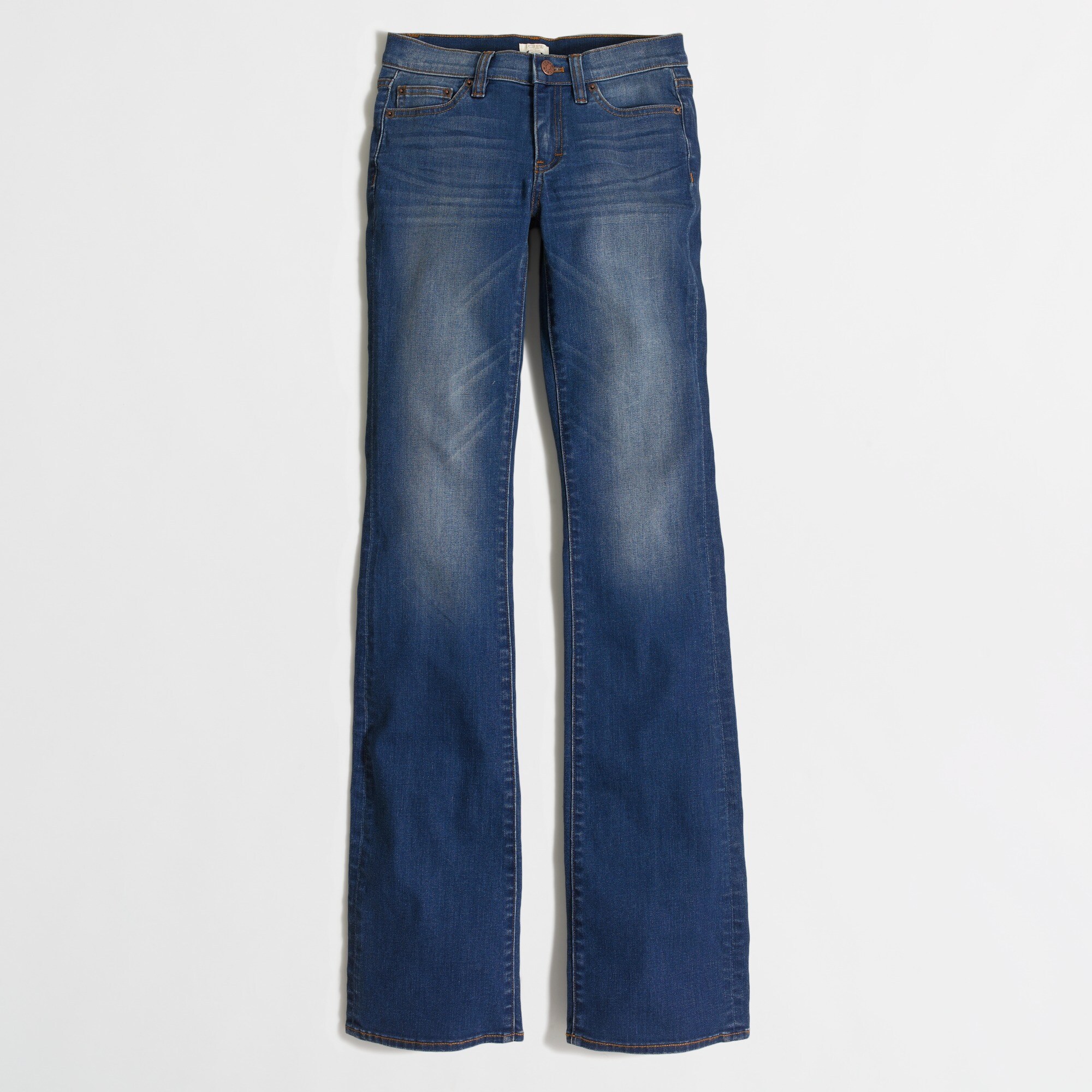 medium blue wash bootcut jean for women