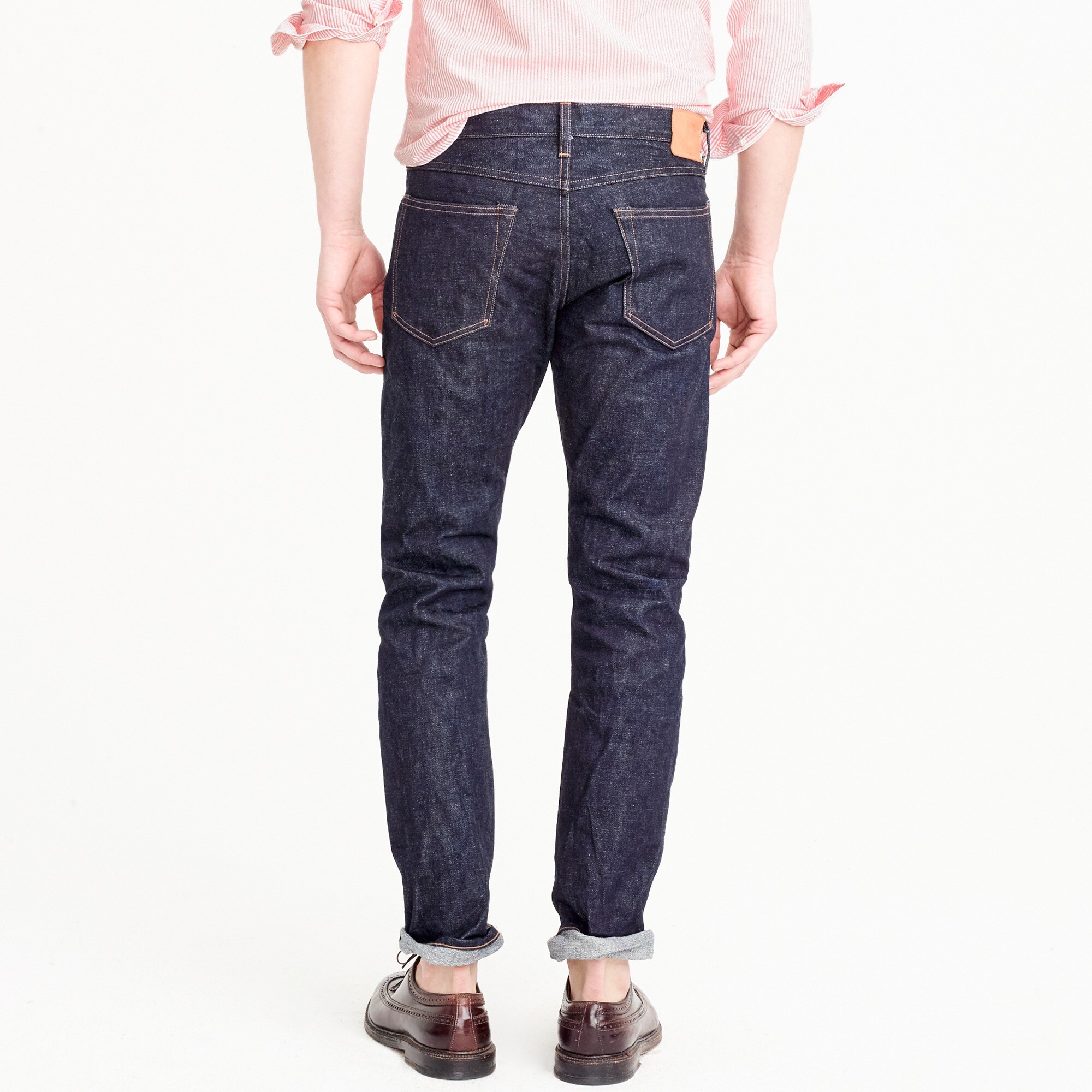Wallace &amp; Barnes Straight fit jean in indigo raw selvedge