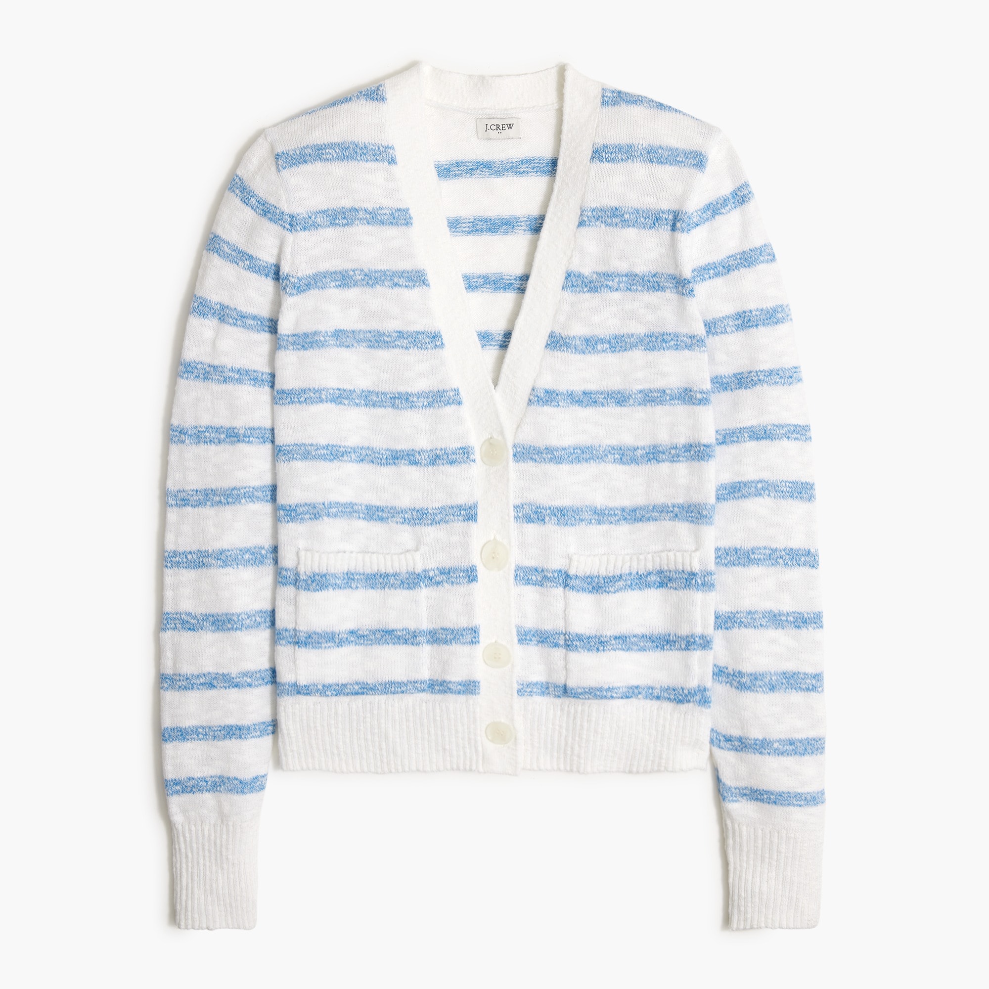 striped beach cardigan sweater for women
