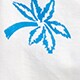 WHITE VIVID BLUE PALM T