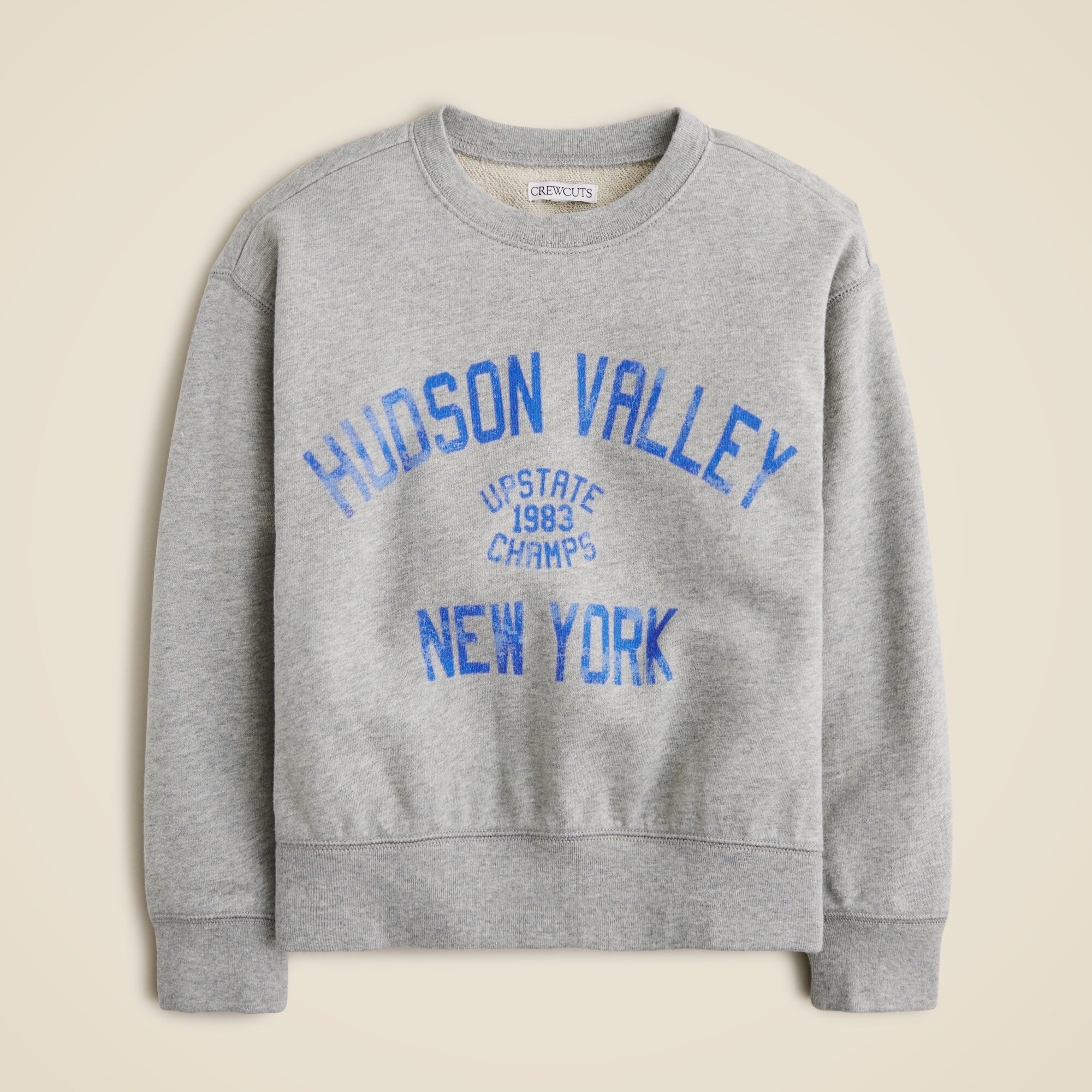Kids' "State champs" graphic crewneck sweatshirt