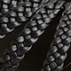 New Capri braided sandals in leather BLACK 