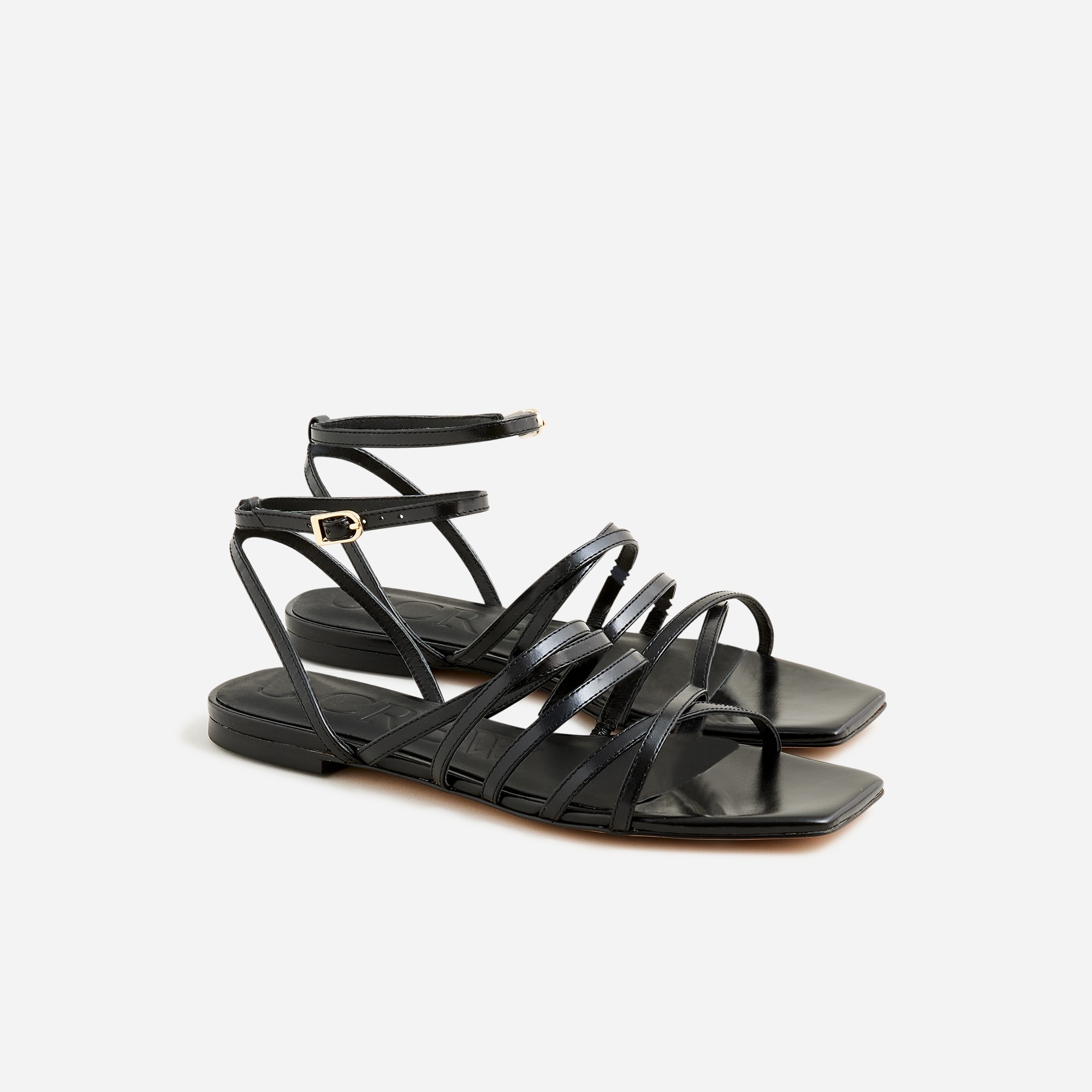  New Capri strappy sandals in leather