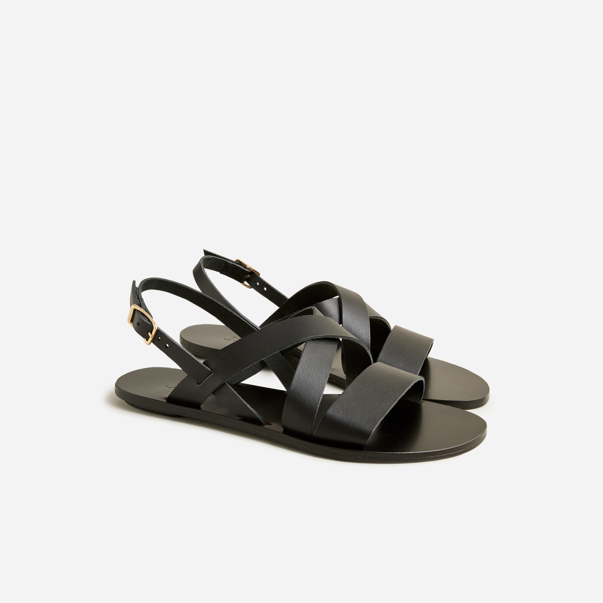 womens Made-in-Italy slingback sandals in leather
