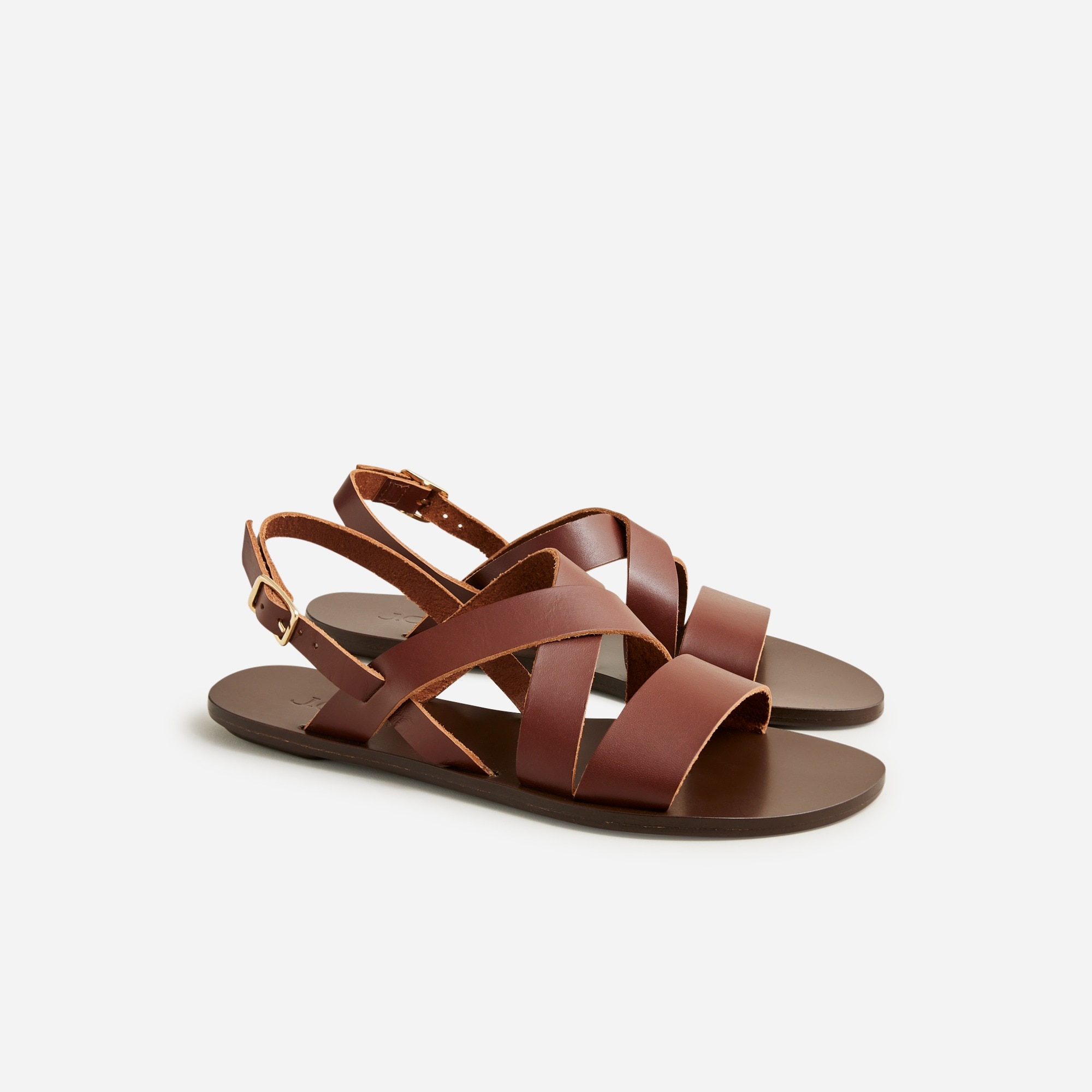  Made-in-Italy slingback sandals in leather