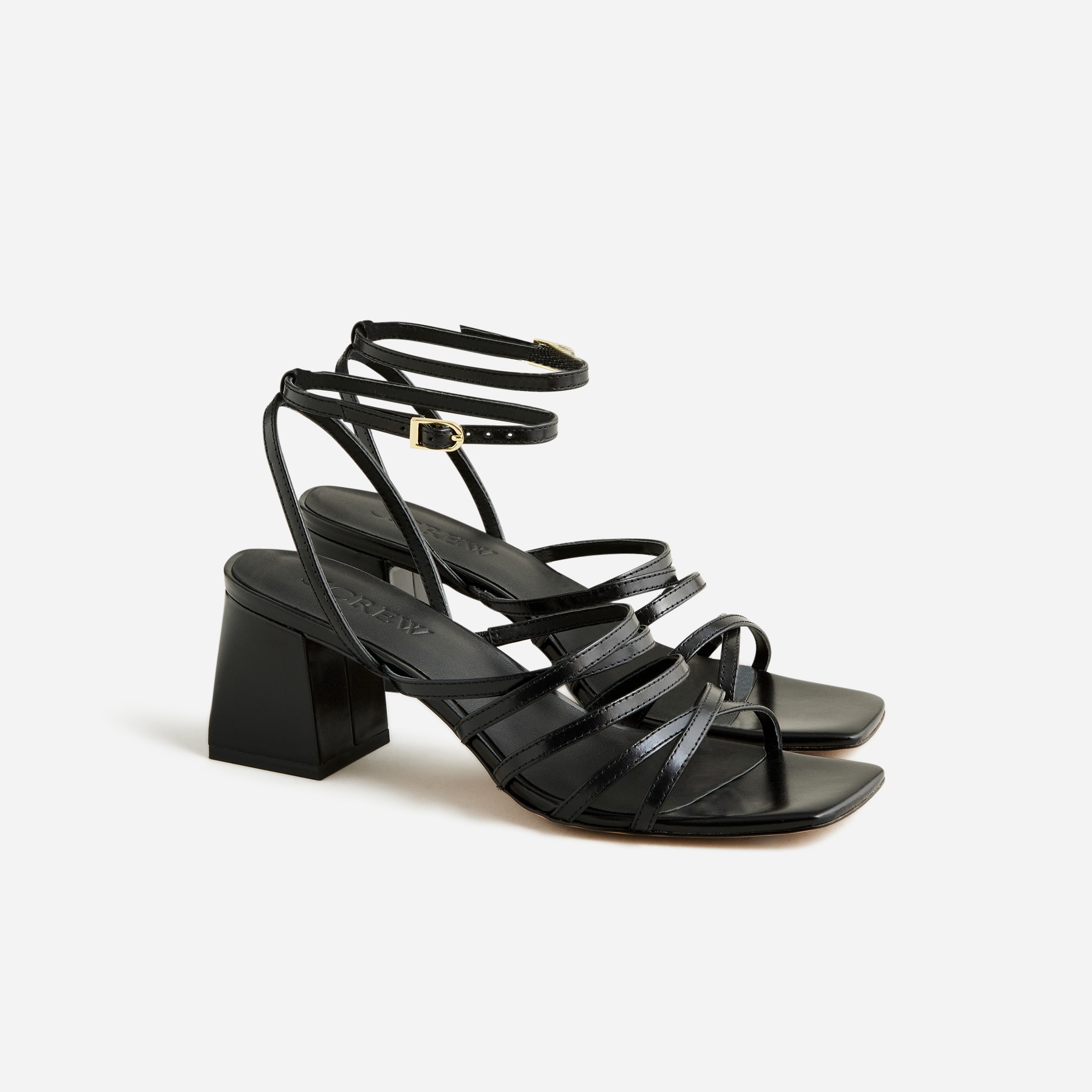 womens Layne strappy-sandal heels in leather