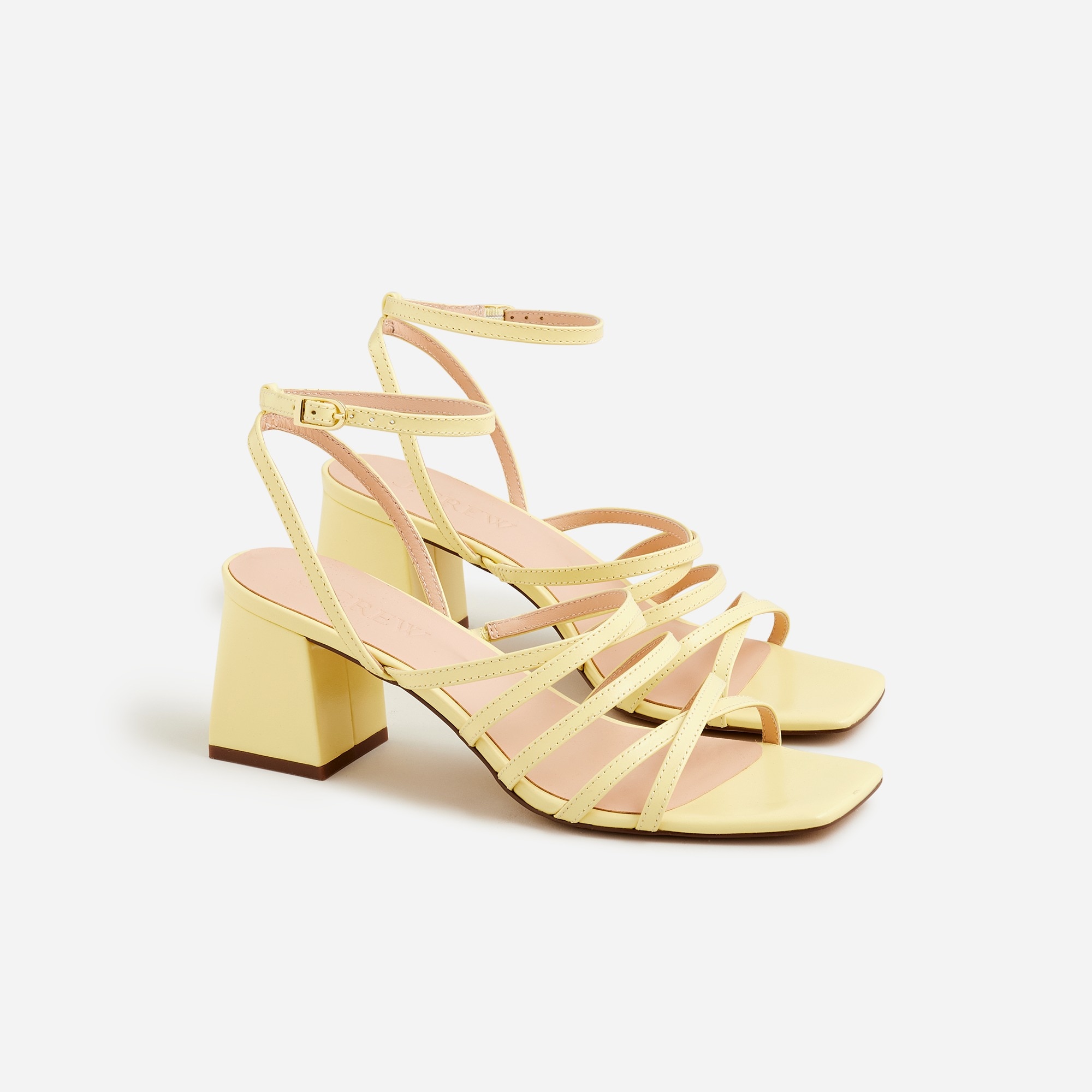 womens Layne strappy-sandal heels in leather
