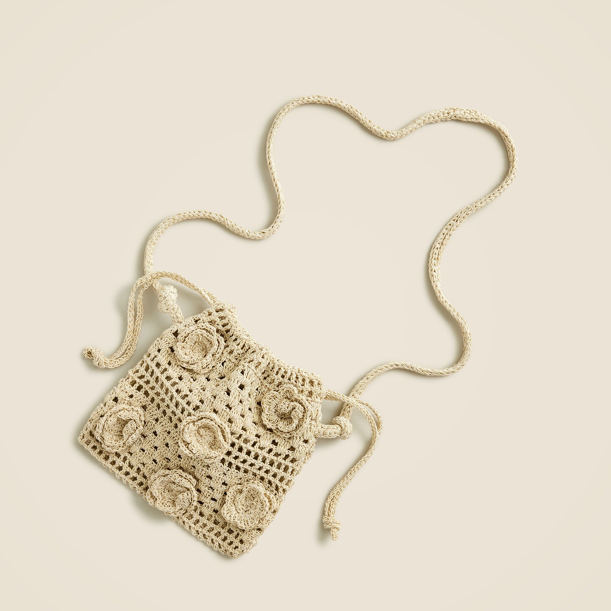 Girls' Metallic Crochet Crossbody Purse For Girls | J.Crew