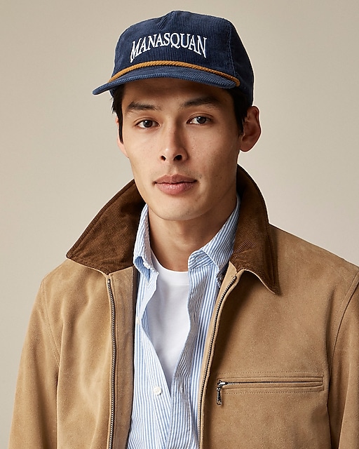  BEAMS PLUS X J.Crew made-in-the-USA embroidered corduroy baseball cap