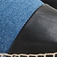 Made-in-Spain slingback espadrille sandals BLACK IVORY 