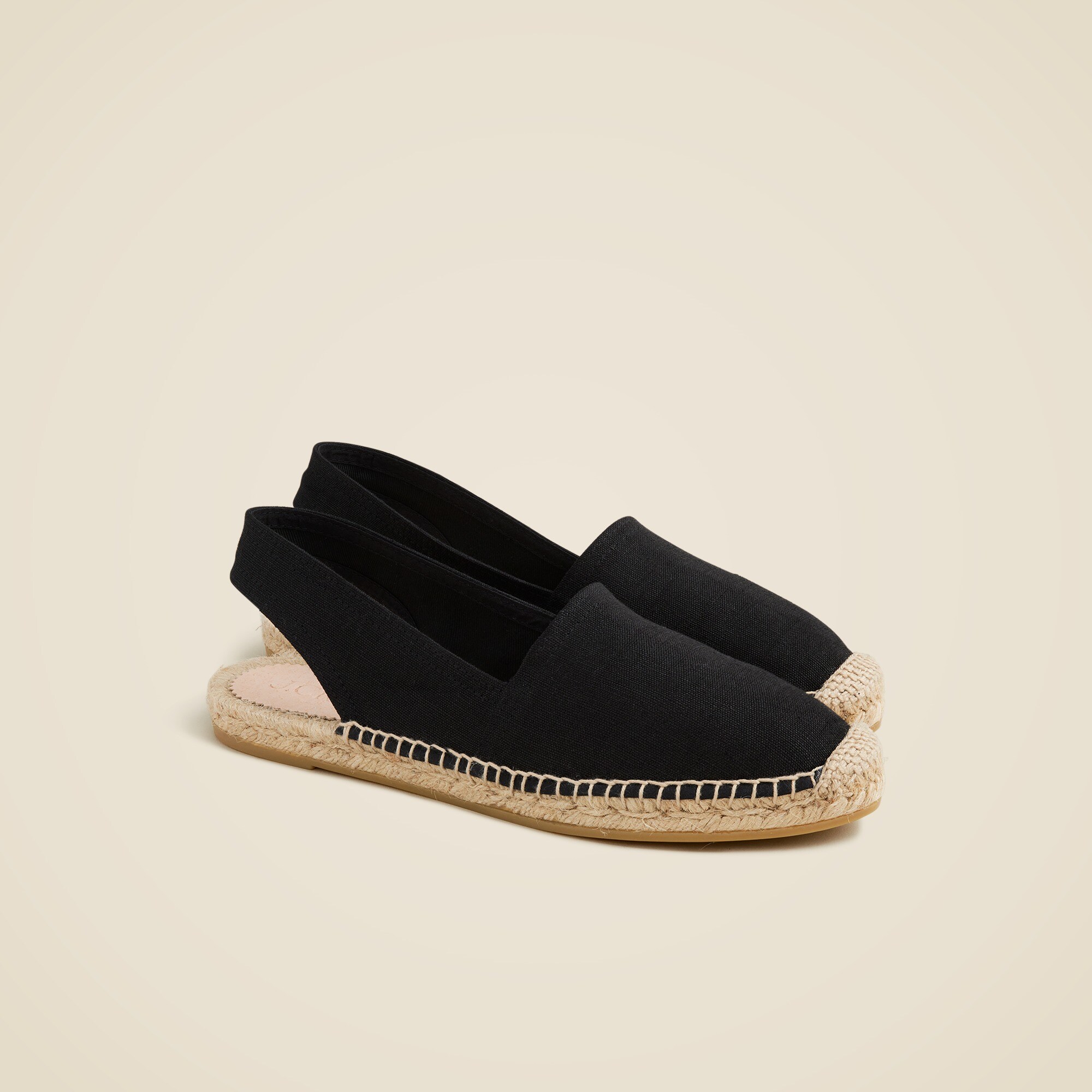 Made-in-Spain slingback espadrilles in canvas