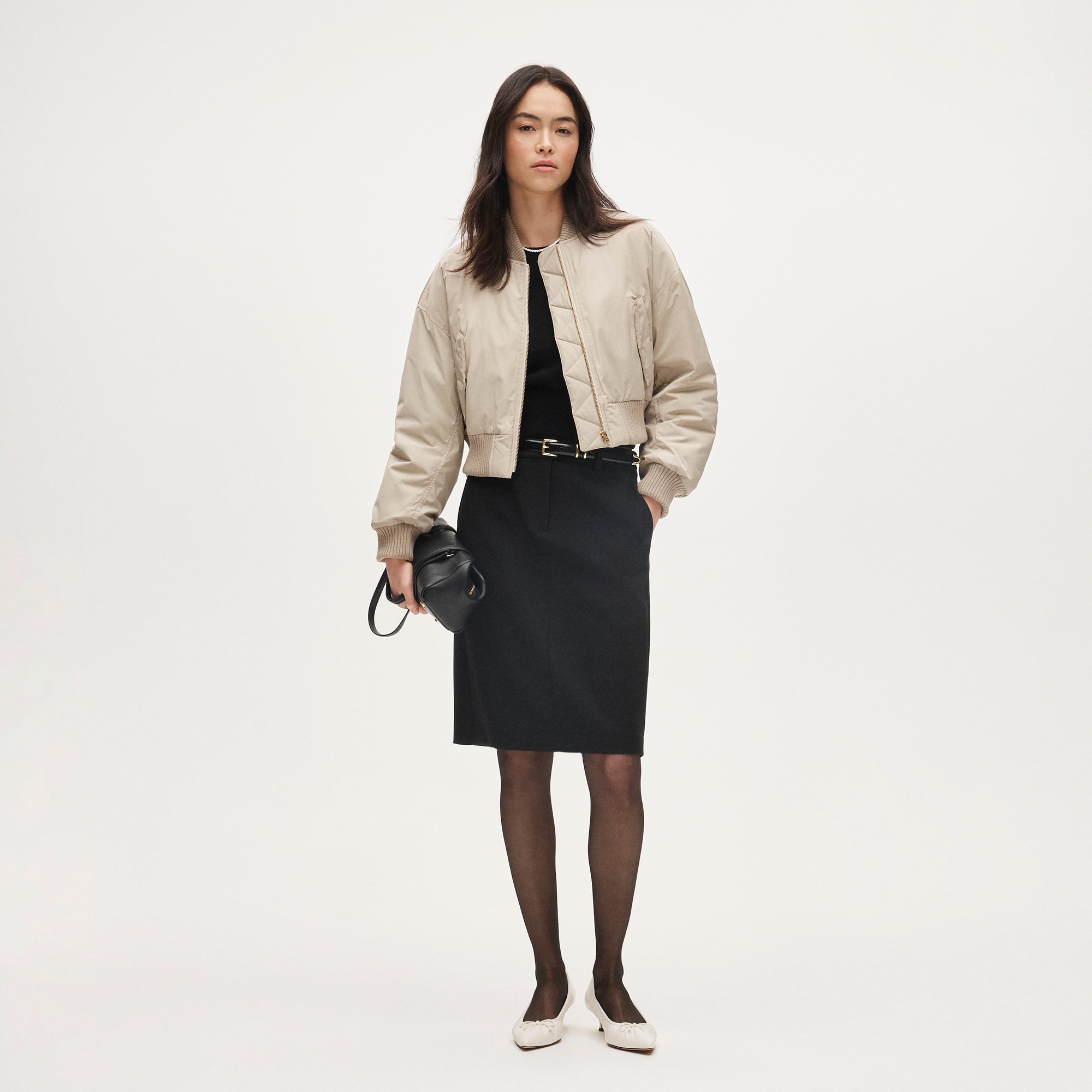 Cashmere shrunken T-shirt - image 4