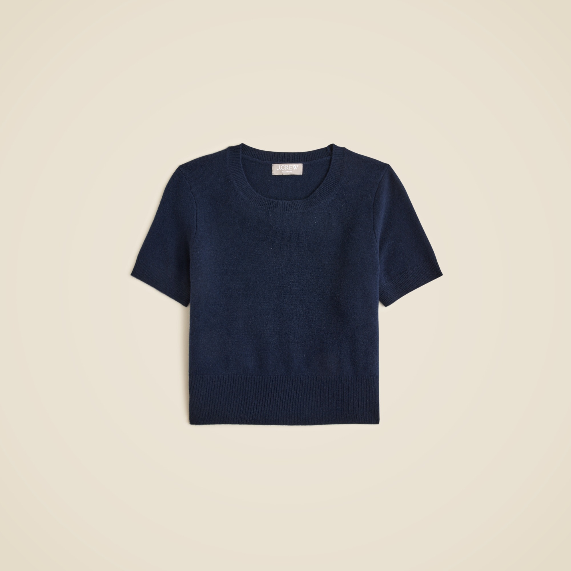 womens Cashmere shrunken T-shirt