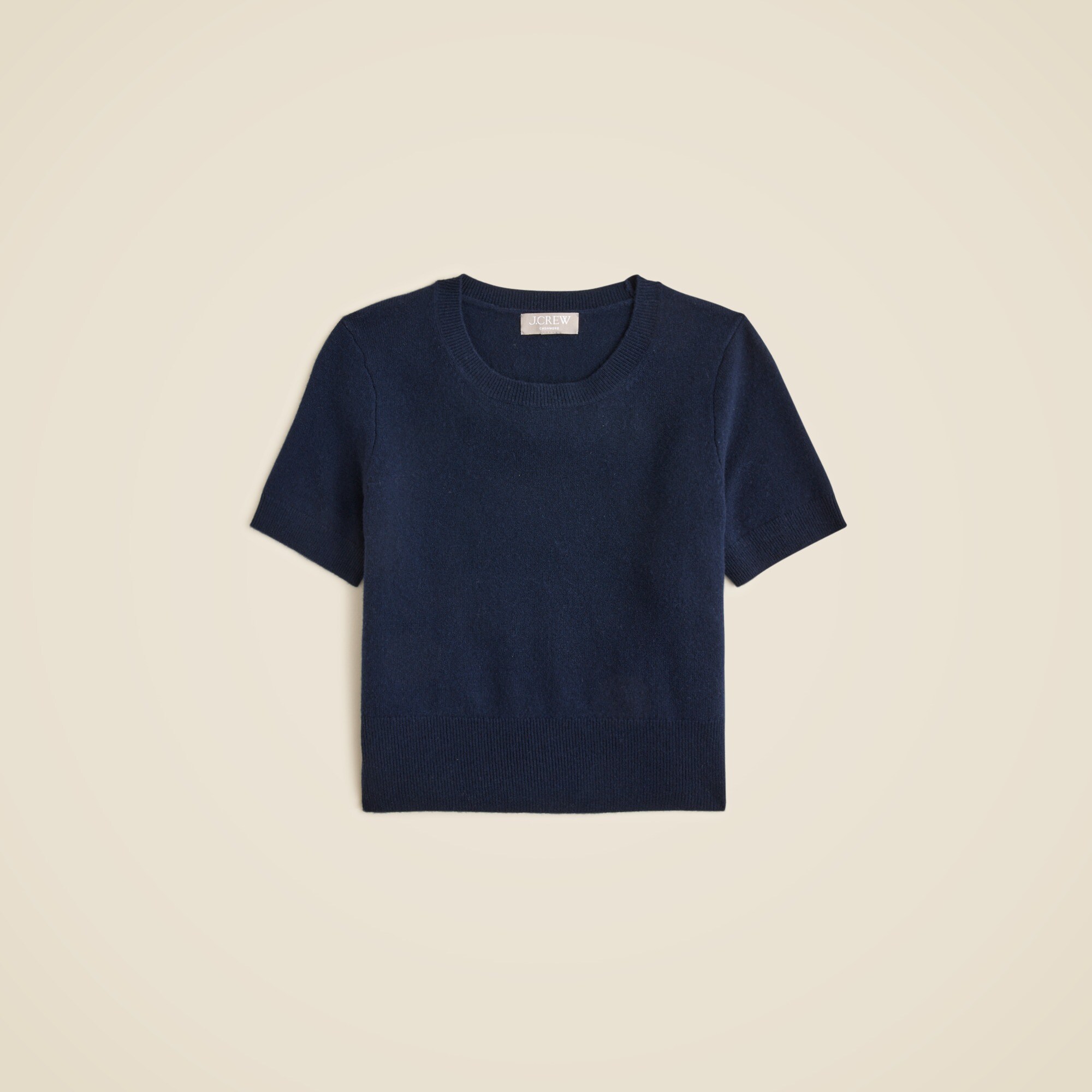 womens Cashmere shrunken T-shirt