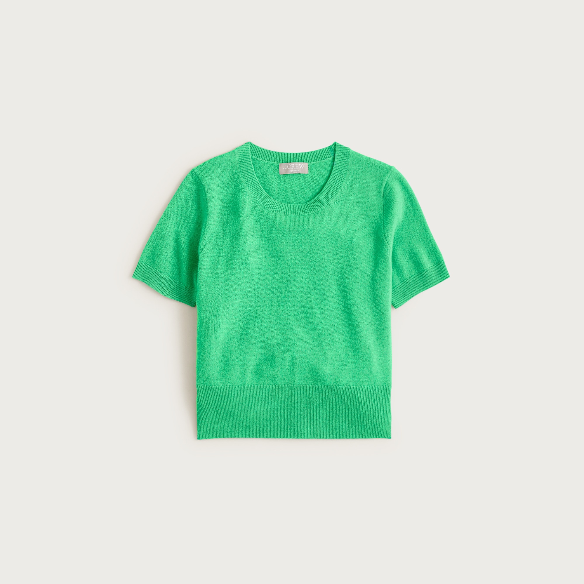 Cashmere shrunken T-shirt