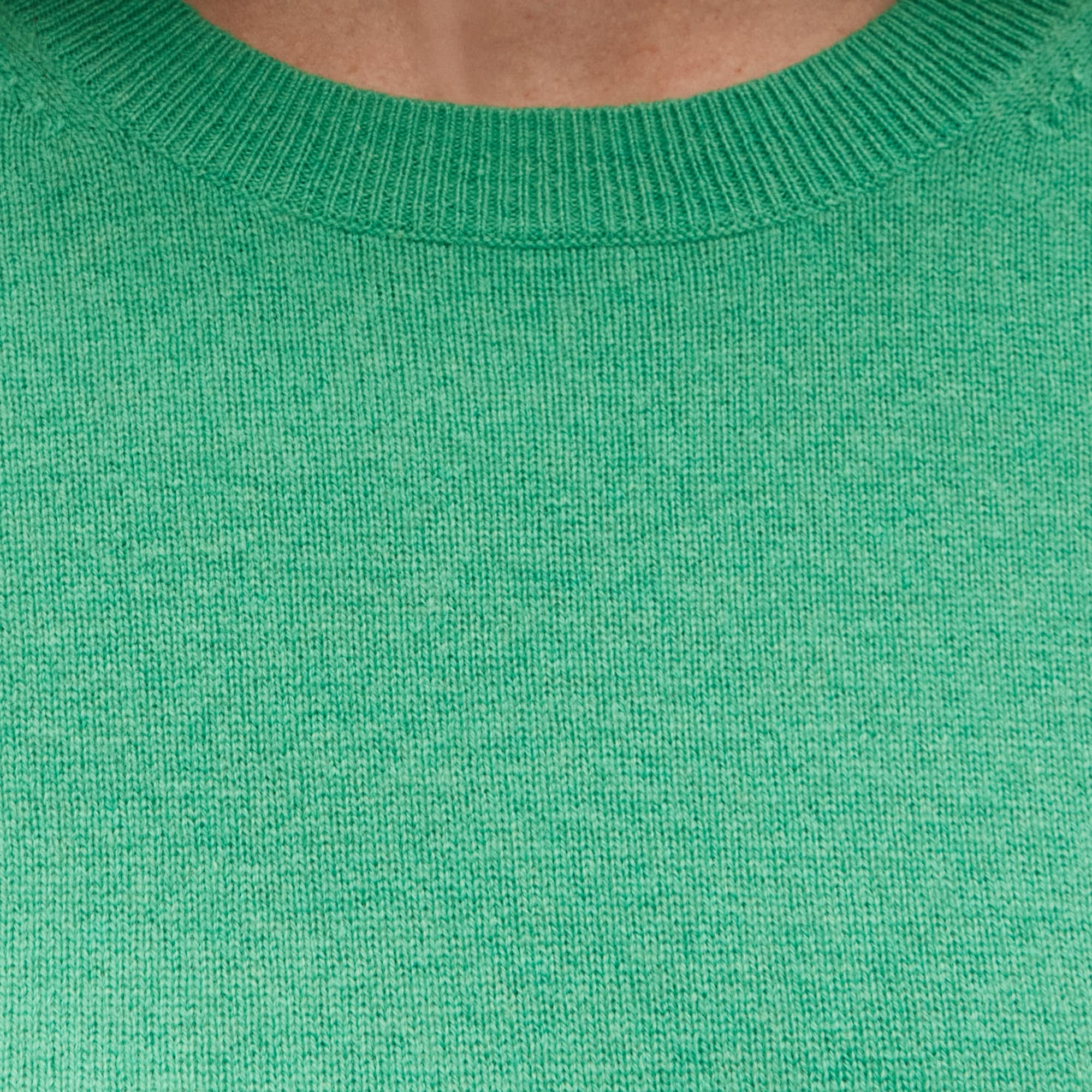 Cashmere shrunken T-shirt