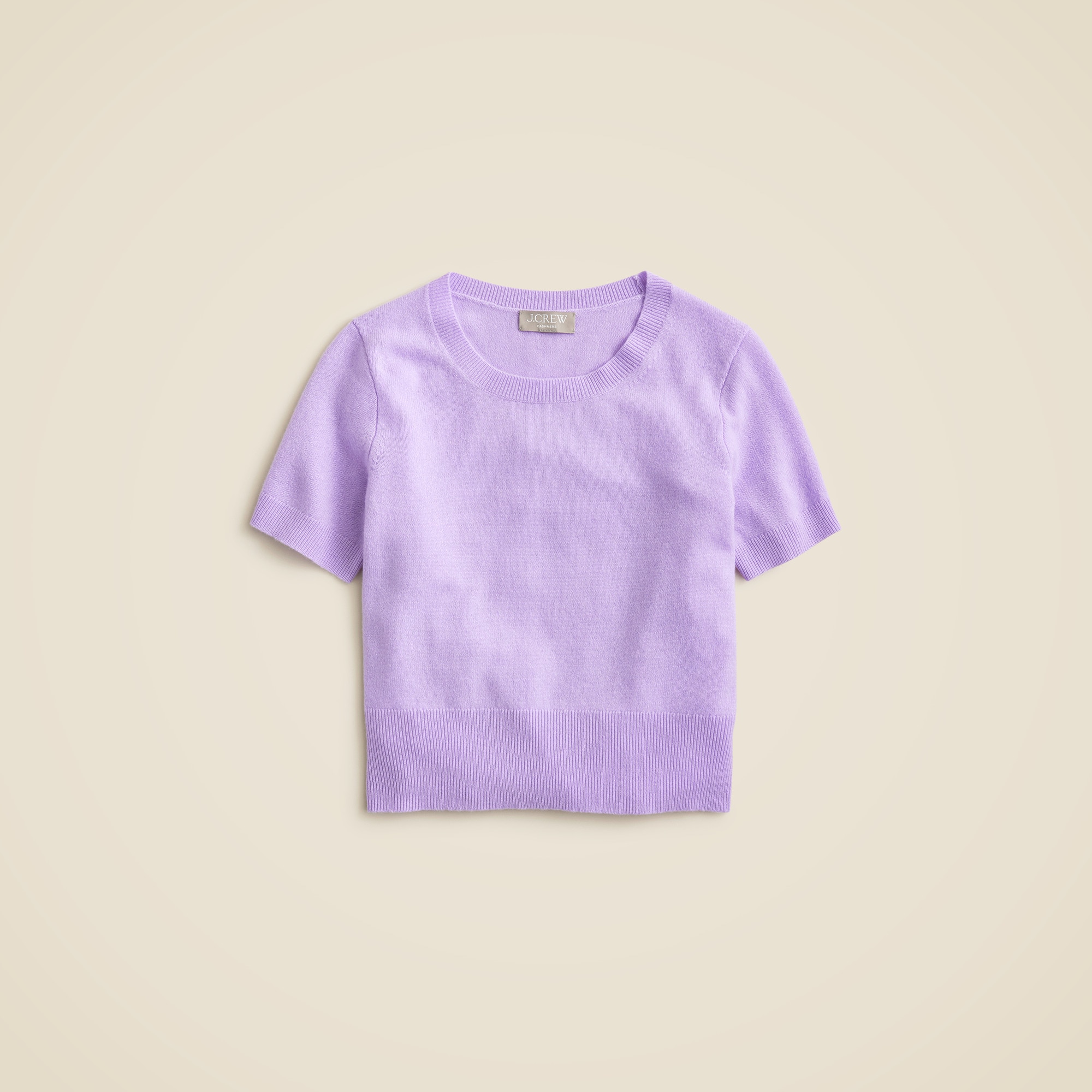 Cashmere shrunken T-shirt
