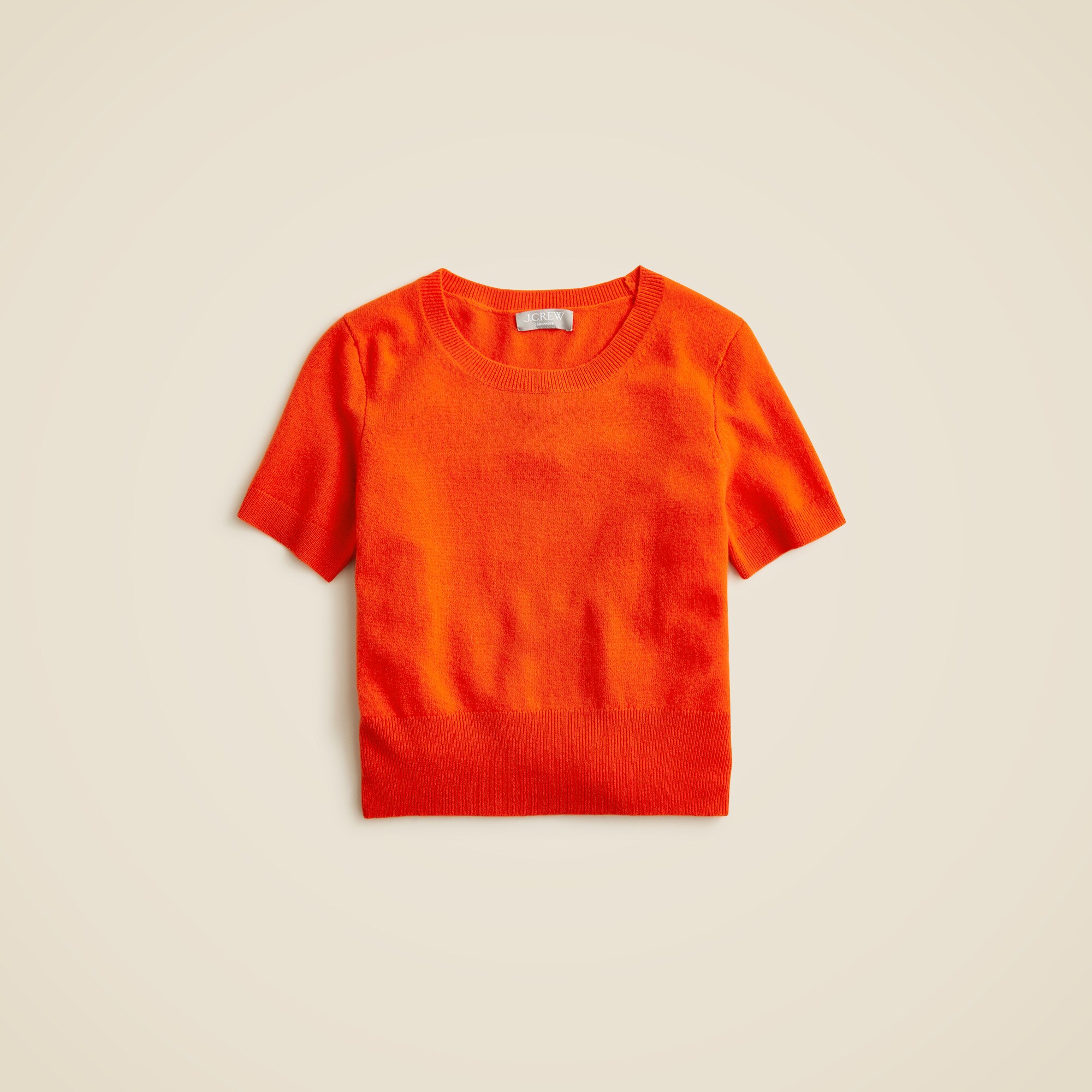 Cashmere shrunken T-shirt