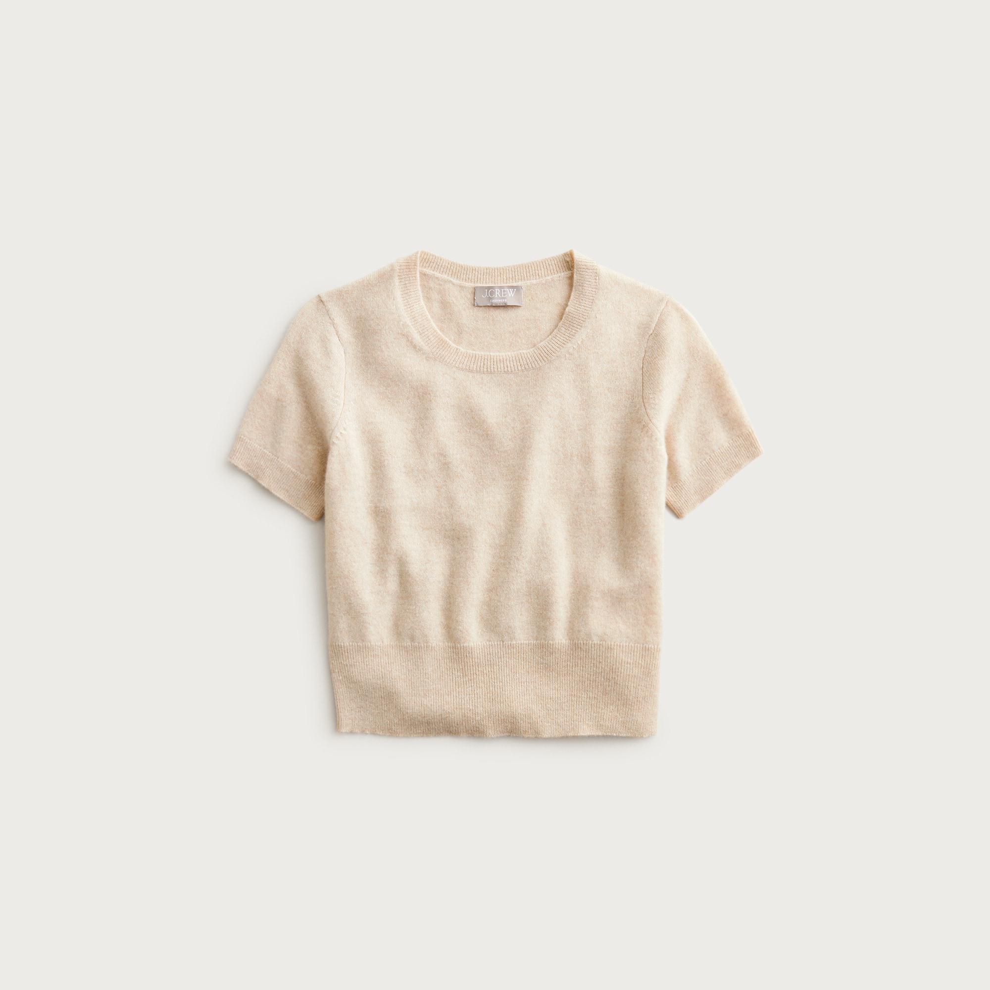Cashmere shrunken T-shirt