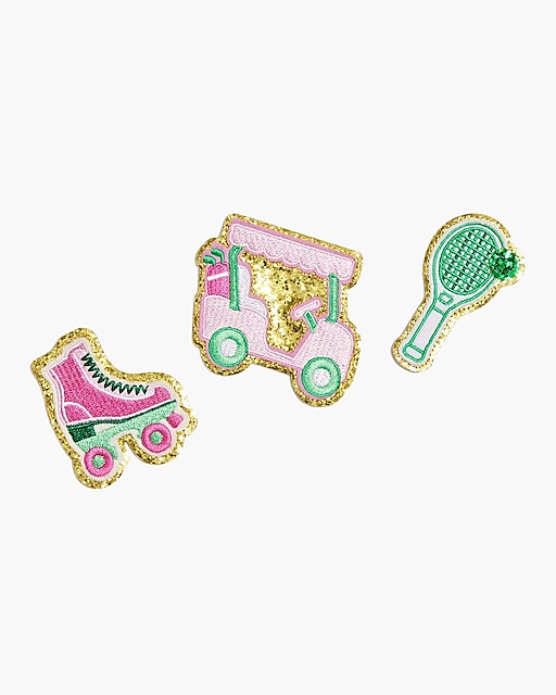 girls Sporty sticker patches set-of-three
