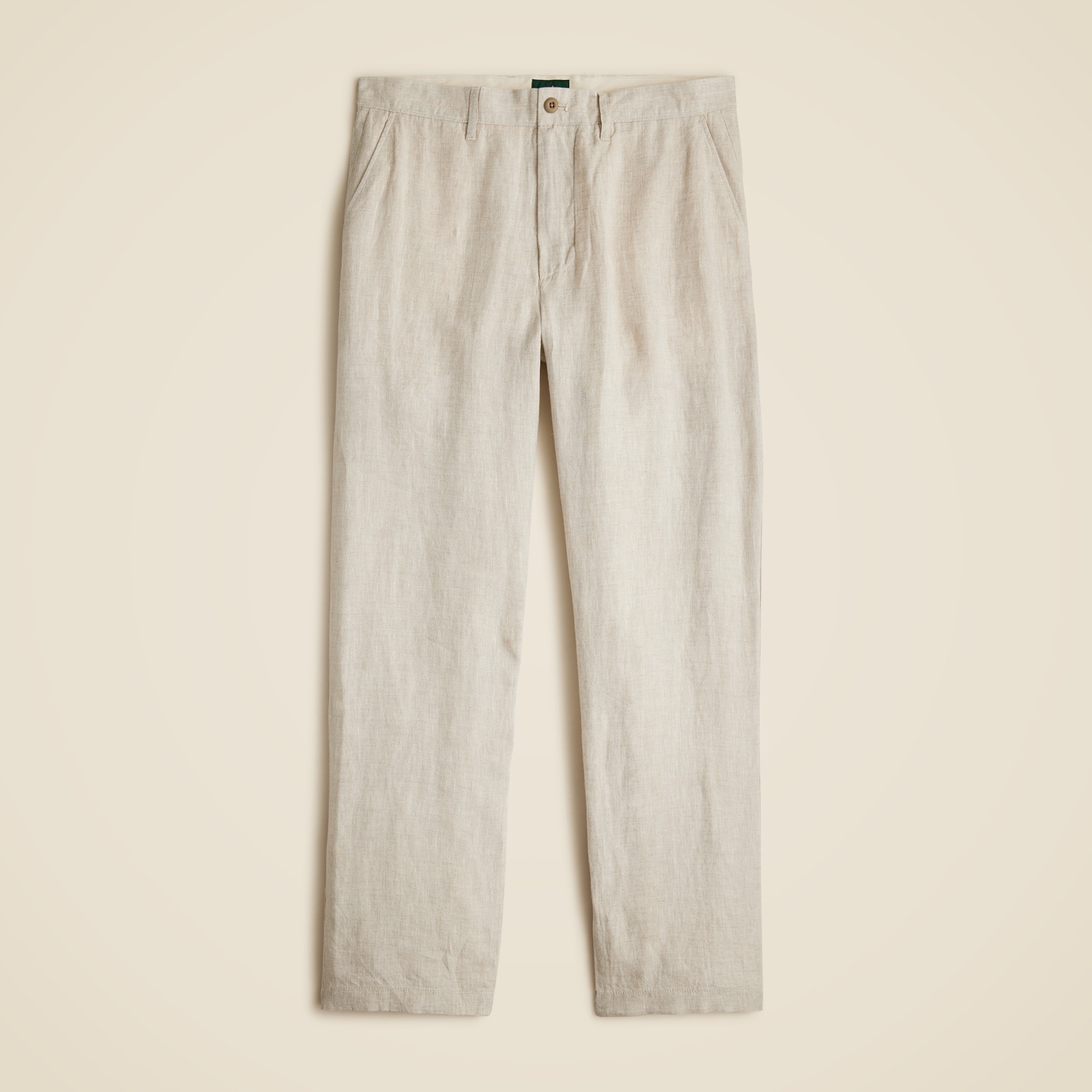 Classic-fit linen trouser