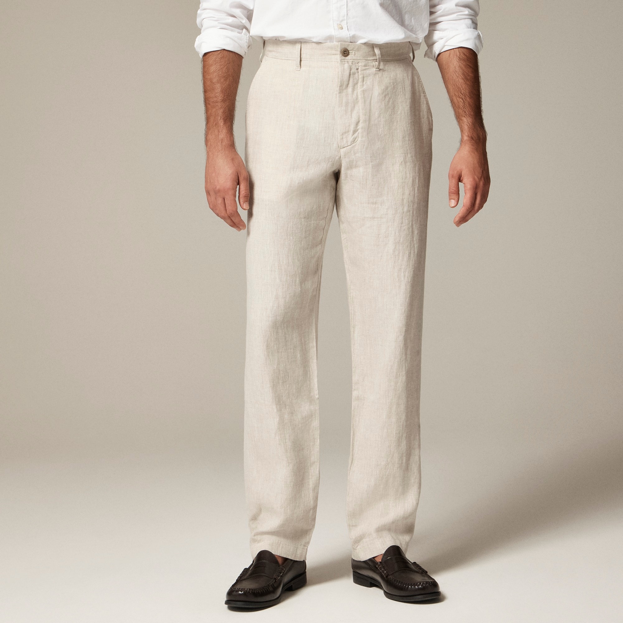 mens Classic-fit linen trouser
