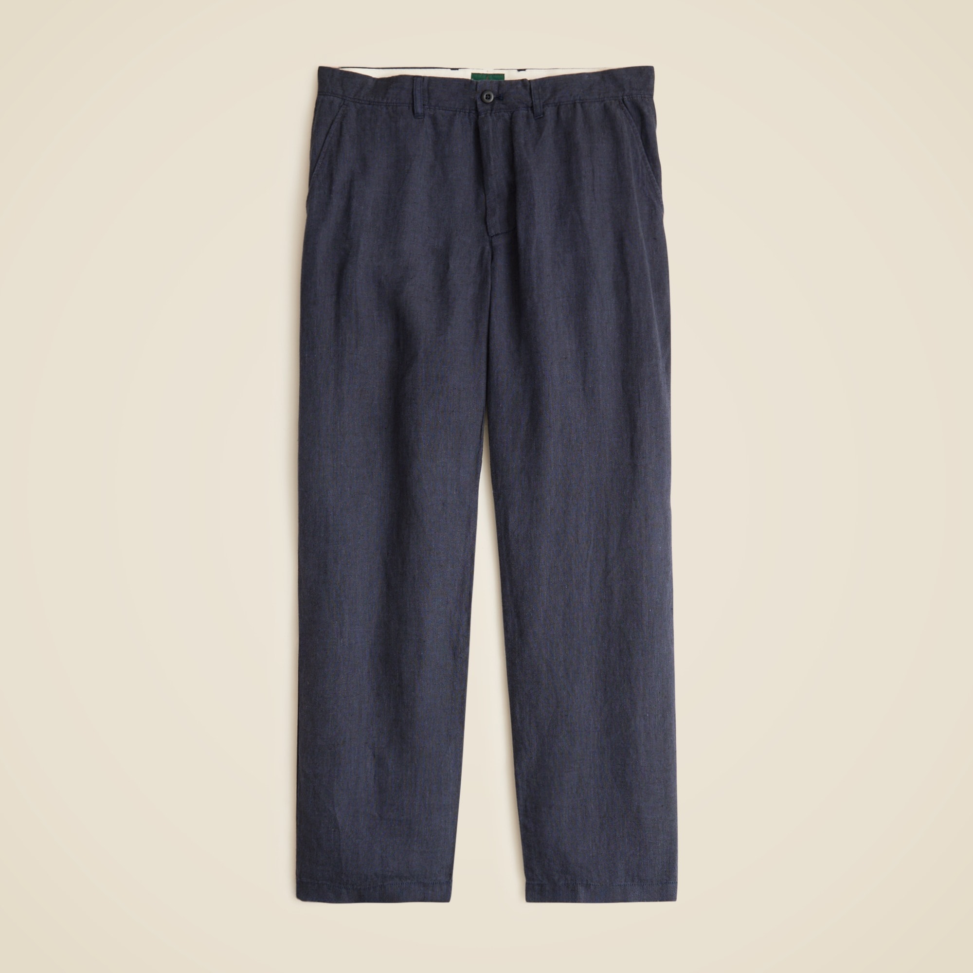 Classic-fit linen trouser