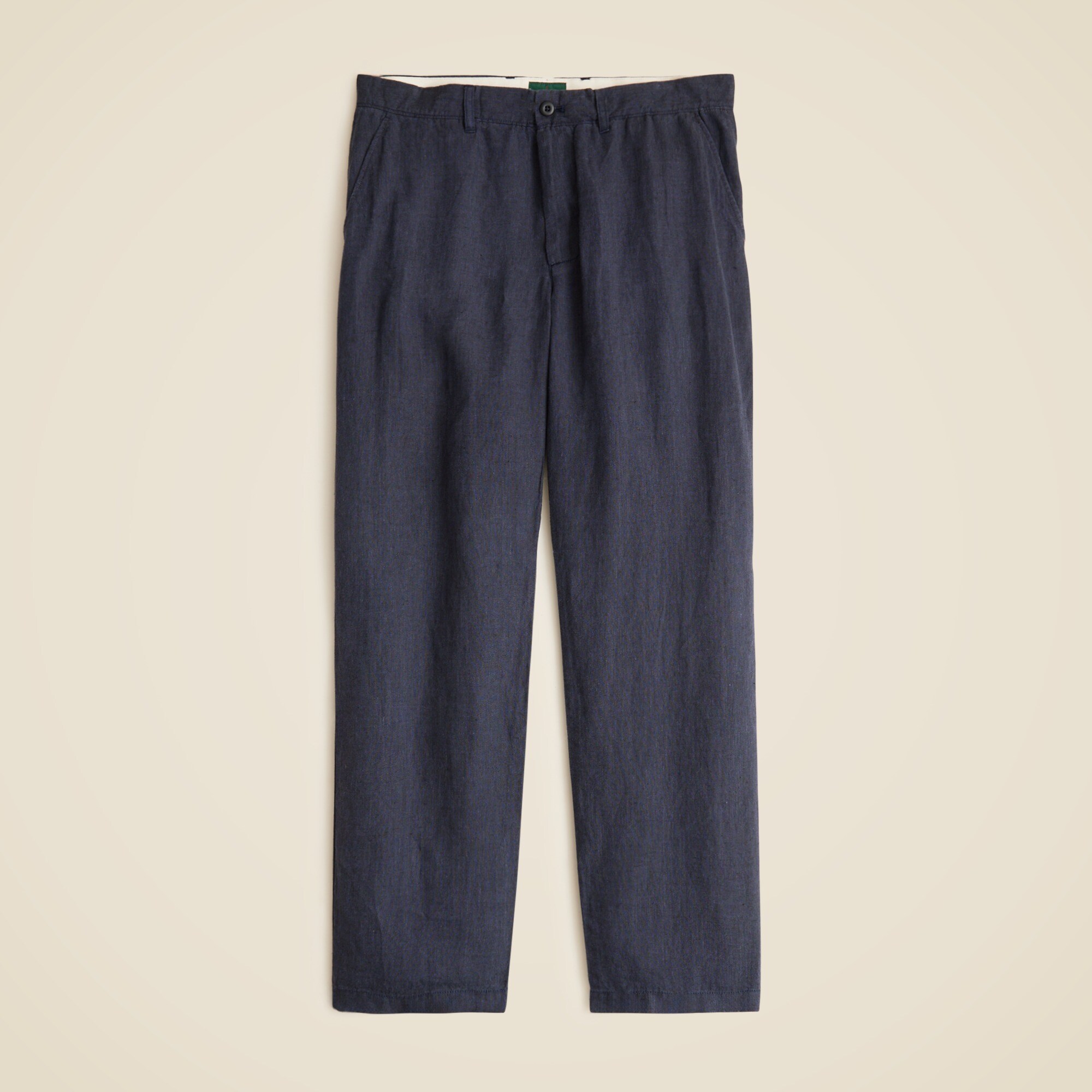 Classic-fit linen trouser