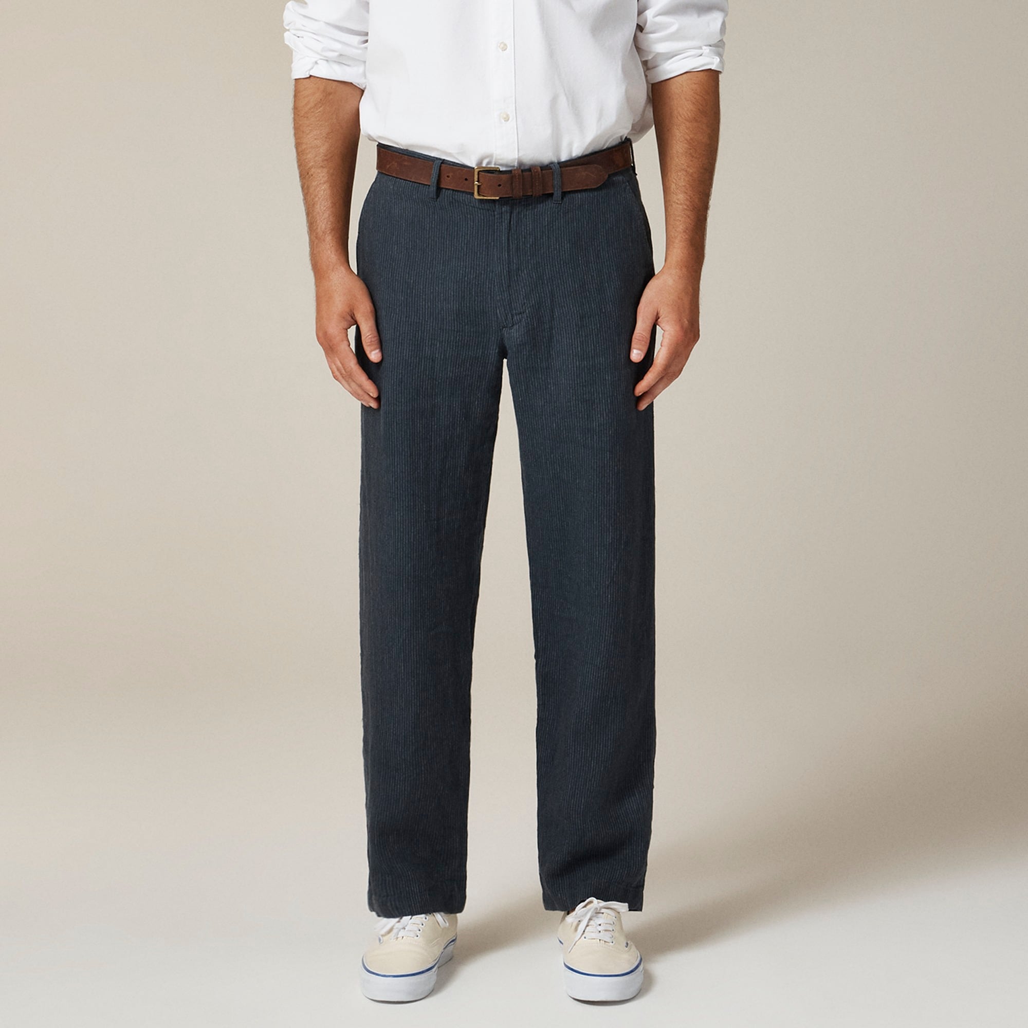mens Classic-fit linen trouser