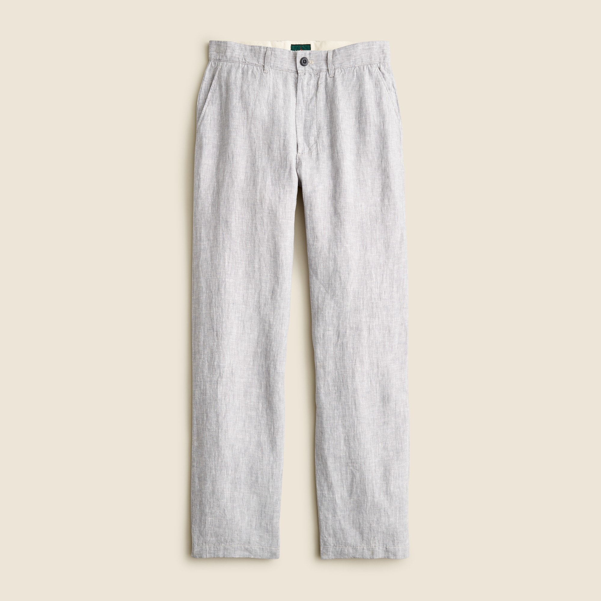 Classic-fit linen trouser