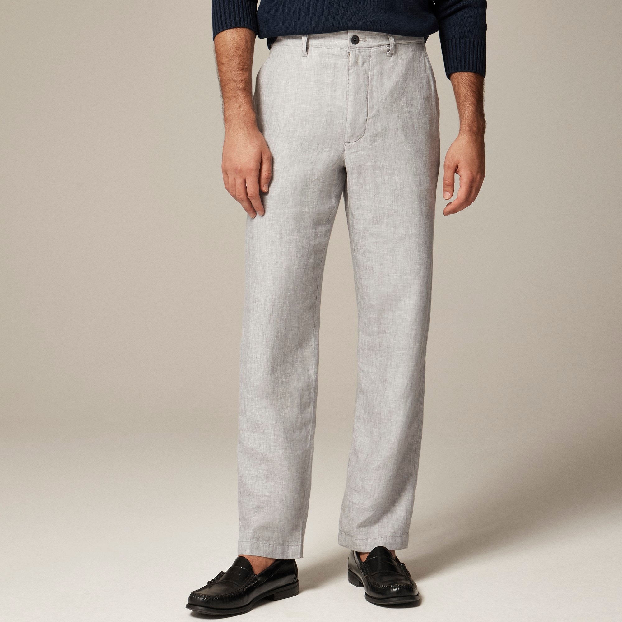 mens Classic-fit linen trouser