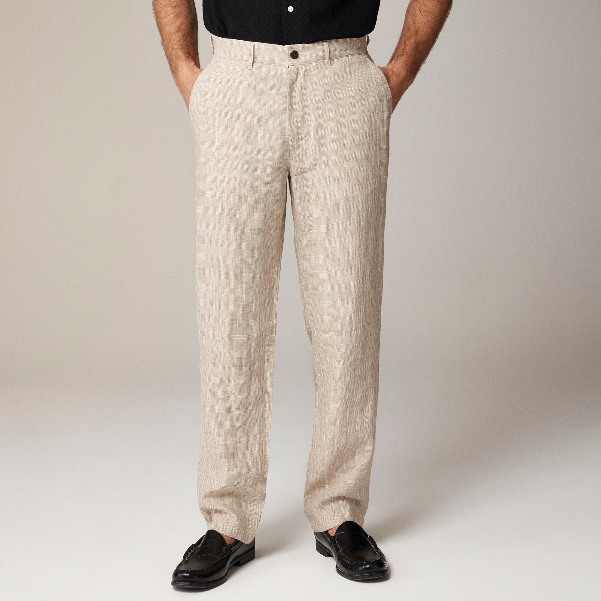  Classic-fit linen trouser