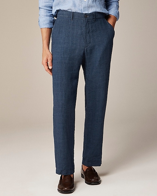 mens Classic-fit linen trouser