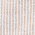 Striped short-sleeve linen-blend button-up shirt BRITISH KHAKI WHITE 