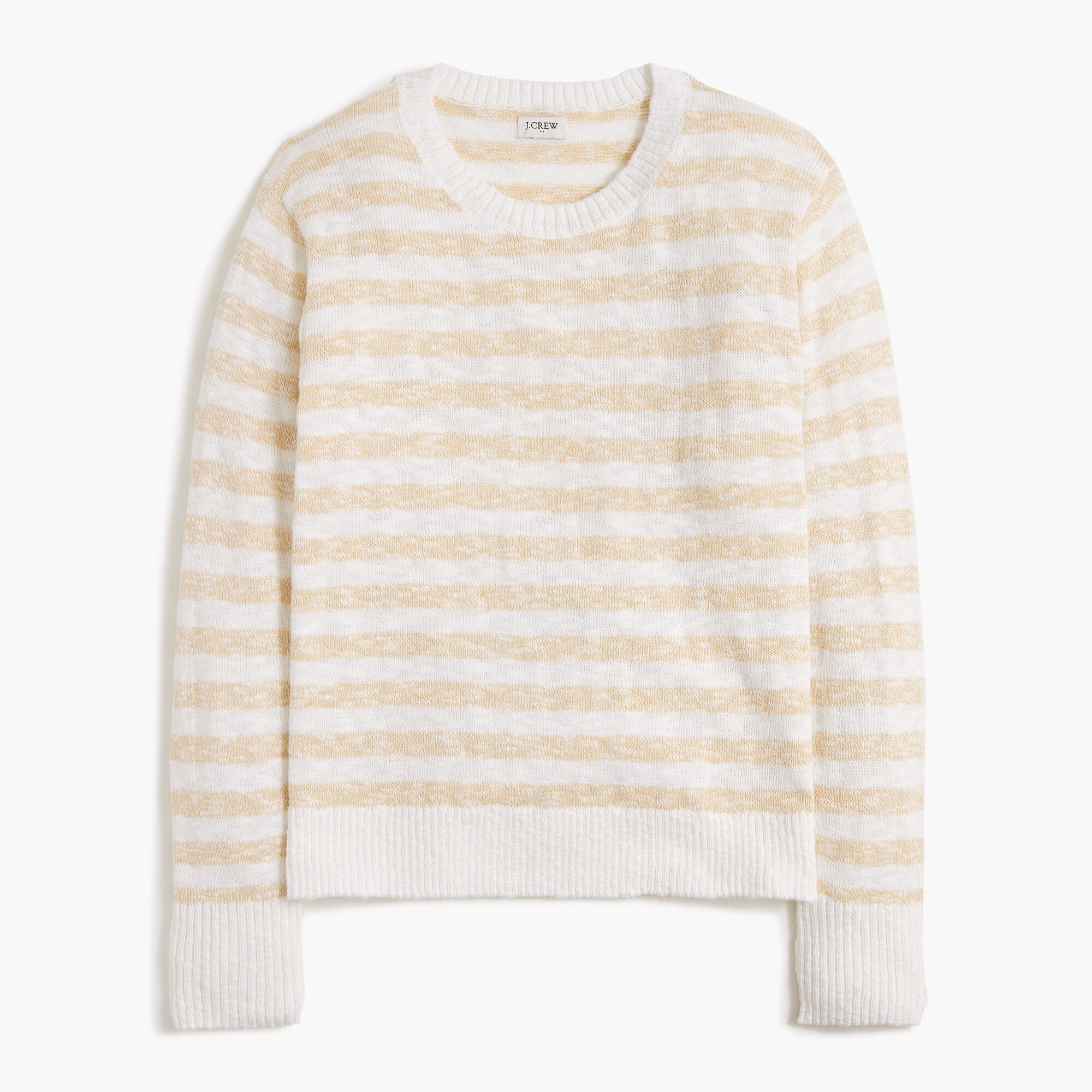 Striped crewneck beach sweater