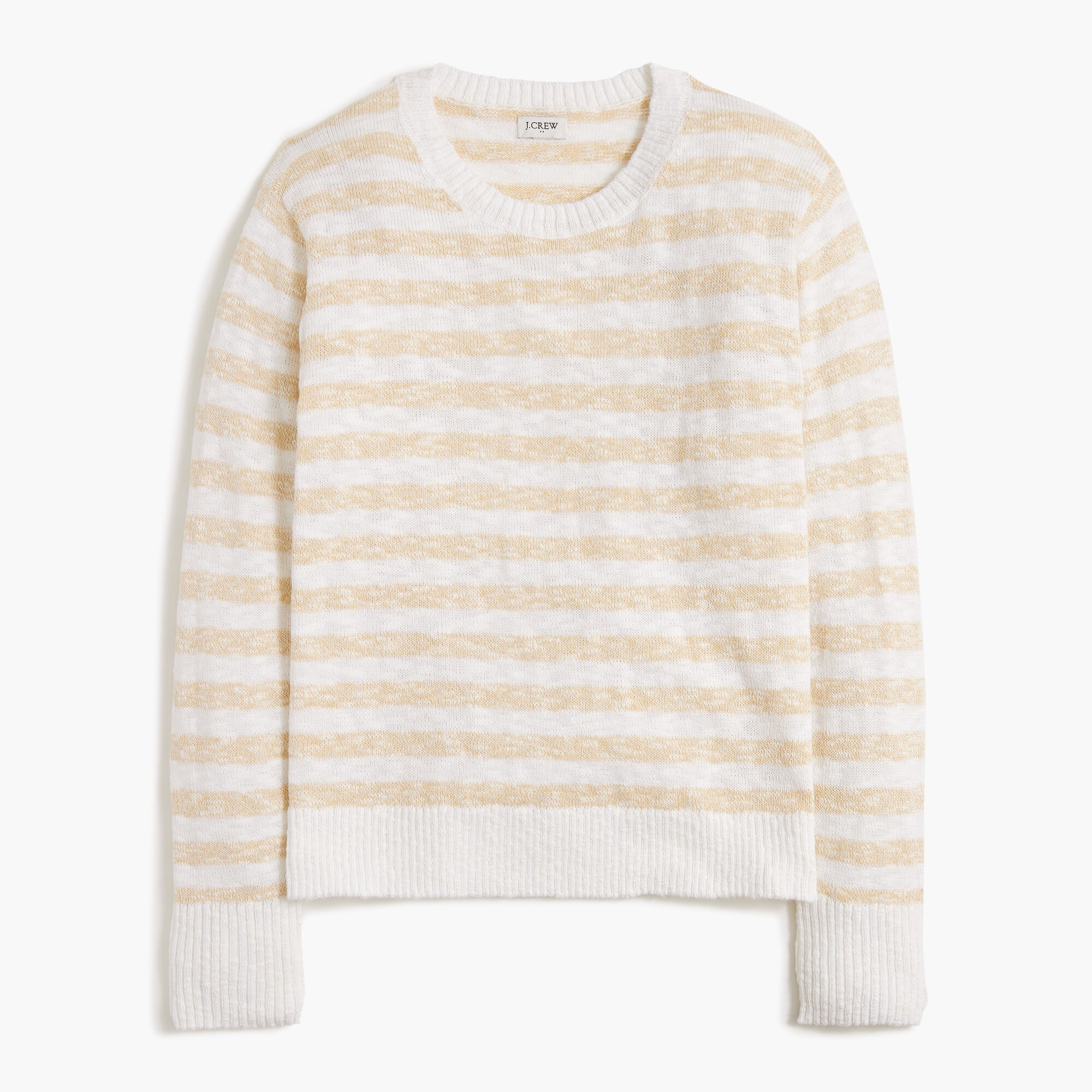  Striped crewneck beach sweater