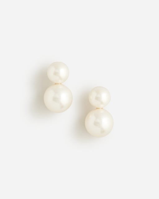 womens Pearl ball earrings