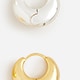 Huggie hoop earrings set-of-two MIXED METAL j.crew: huggie hoop earrings set-of-two for women