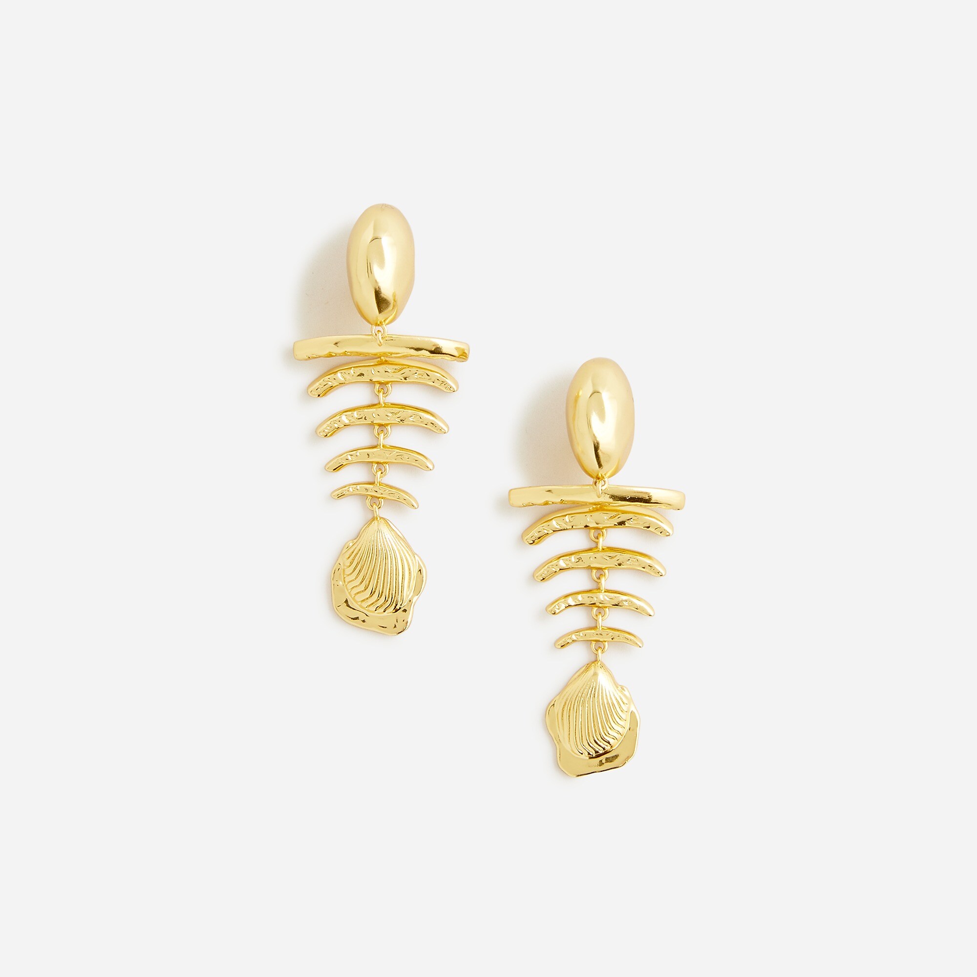 Fish-bone earrings