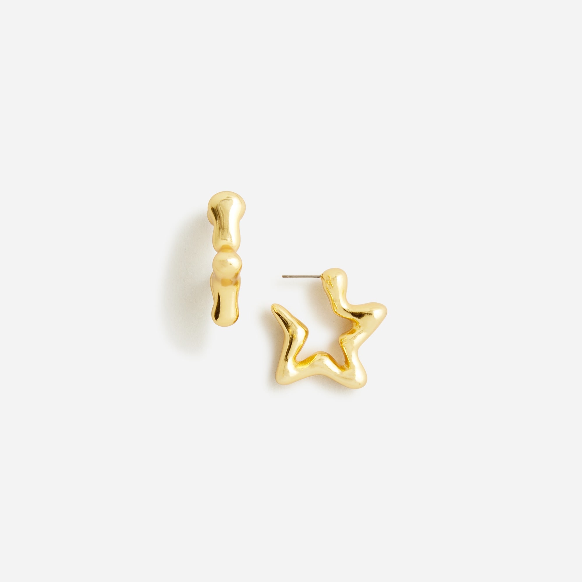 womens Star hoop earrings
