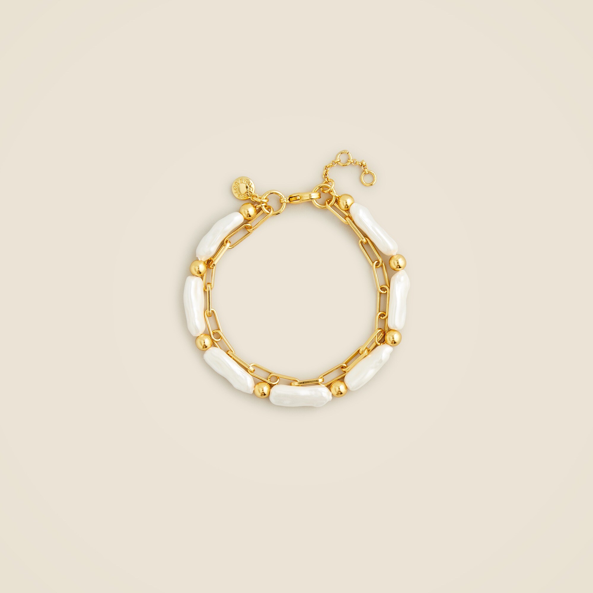 Layered pearl bracelet