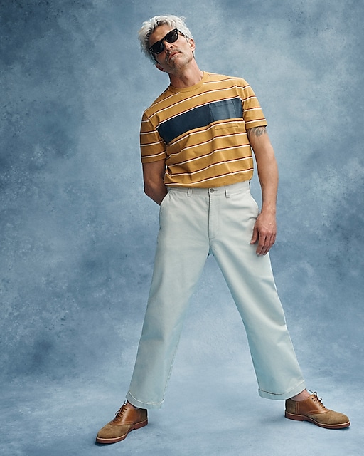  BEAMS PLUS X J.Crew striped T-shirt with applied detail