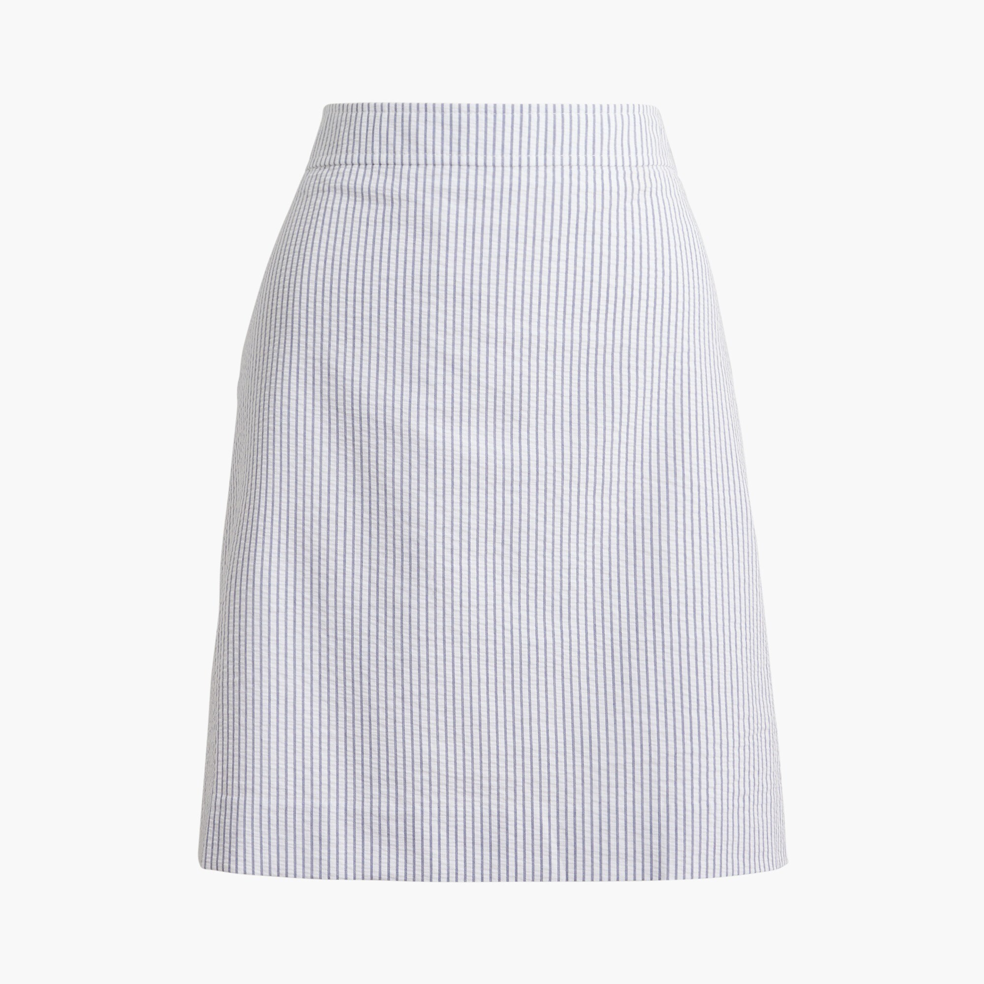 seersucker a-line skirt for women