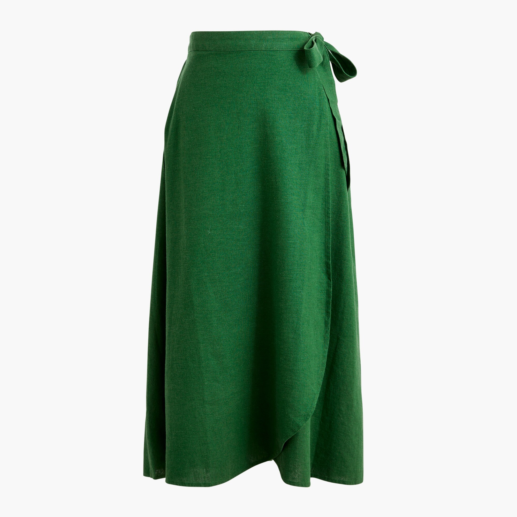  Pull-on faux-wrap skirt