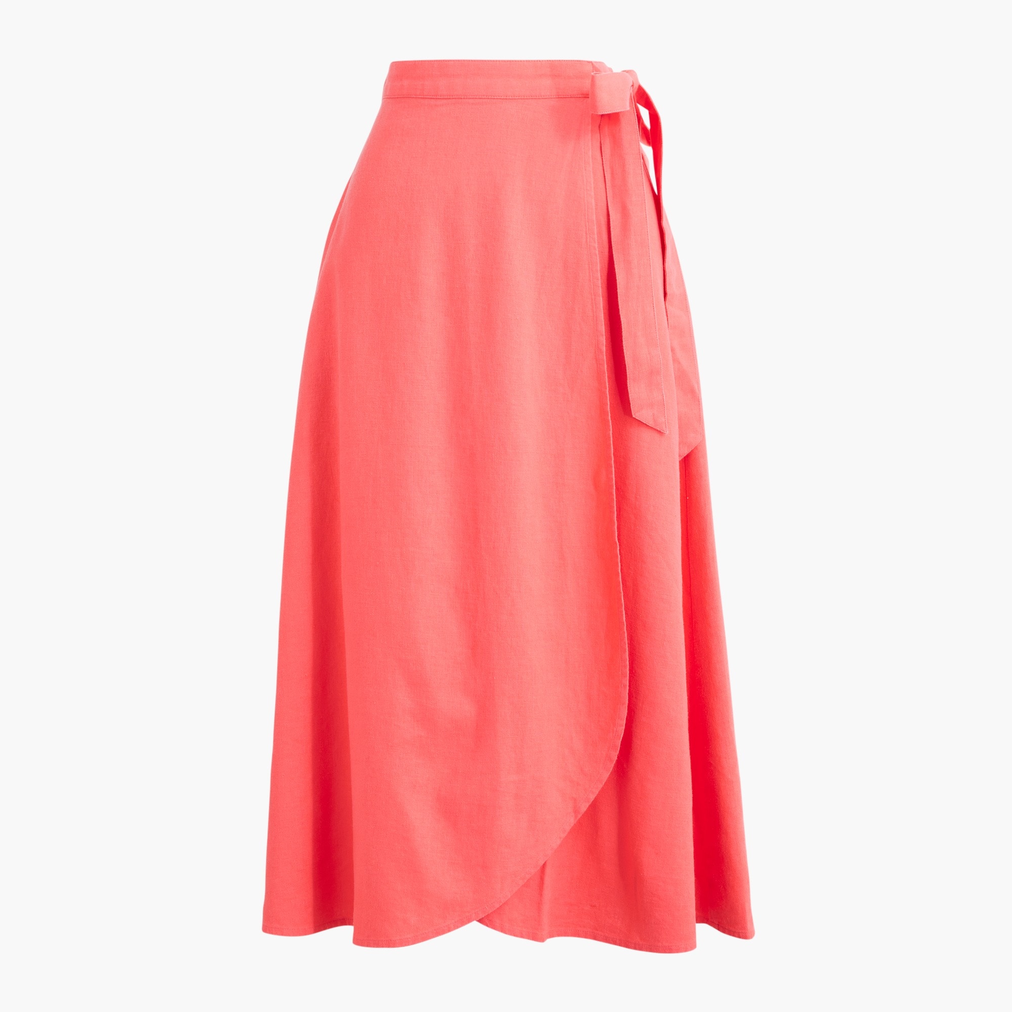 womens Pull-on faux-wrap skirt