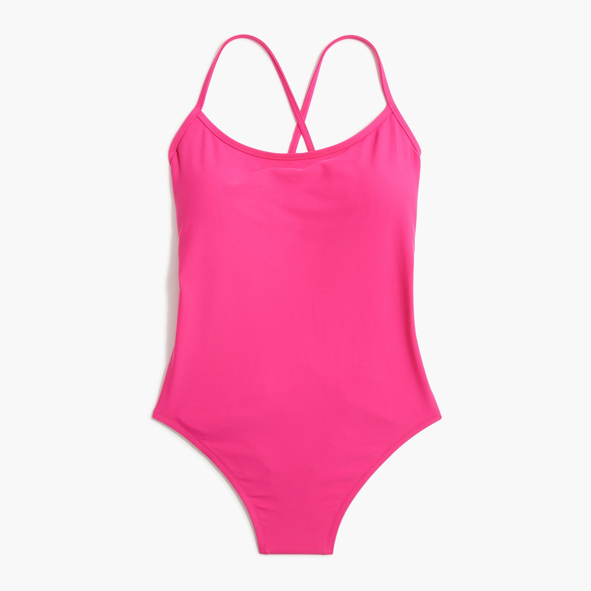 One-piece swimsuit with crisscross back