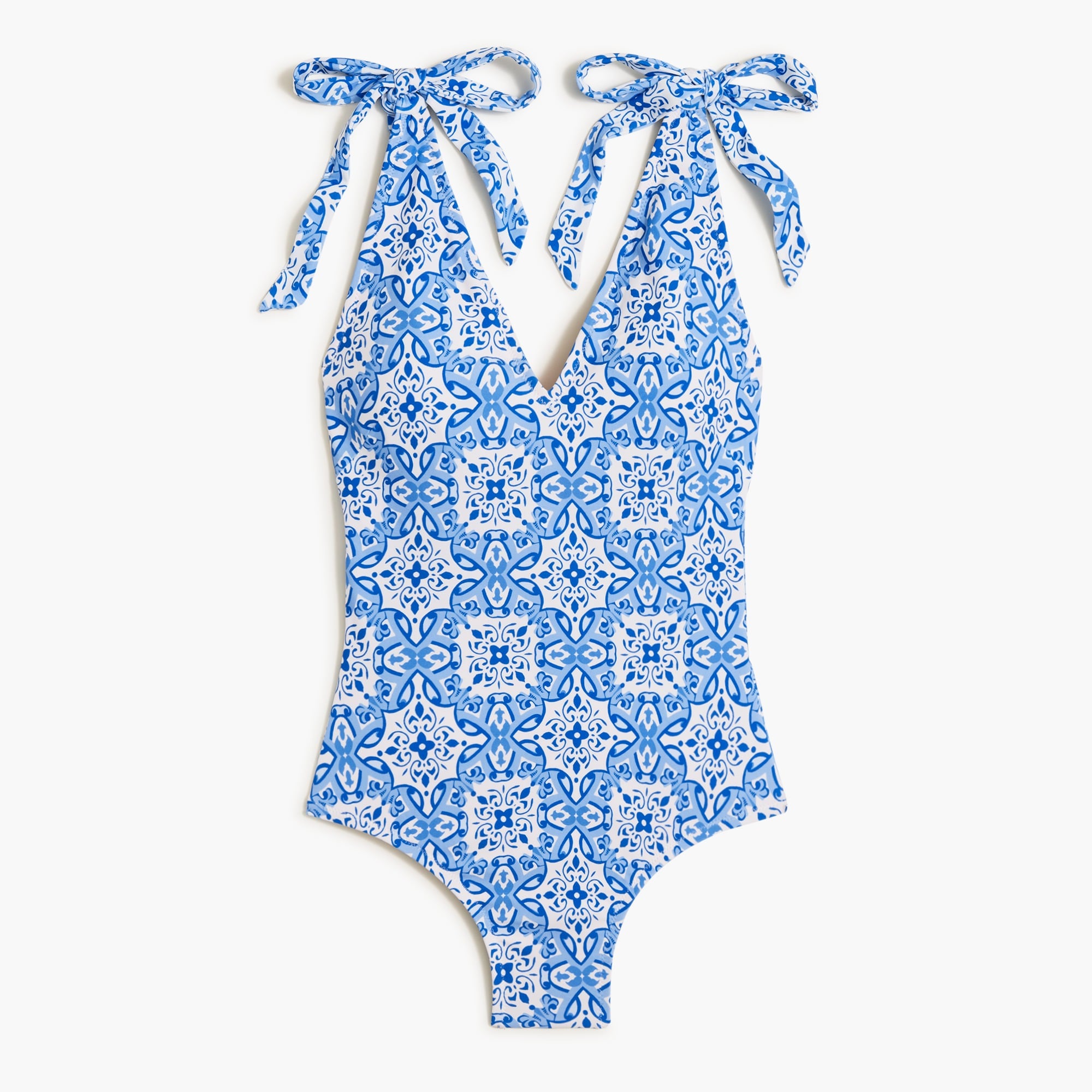 Women's Printed Off-The-Shoulder One-Piece Swimsuit