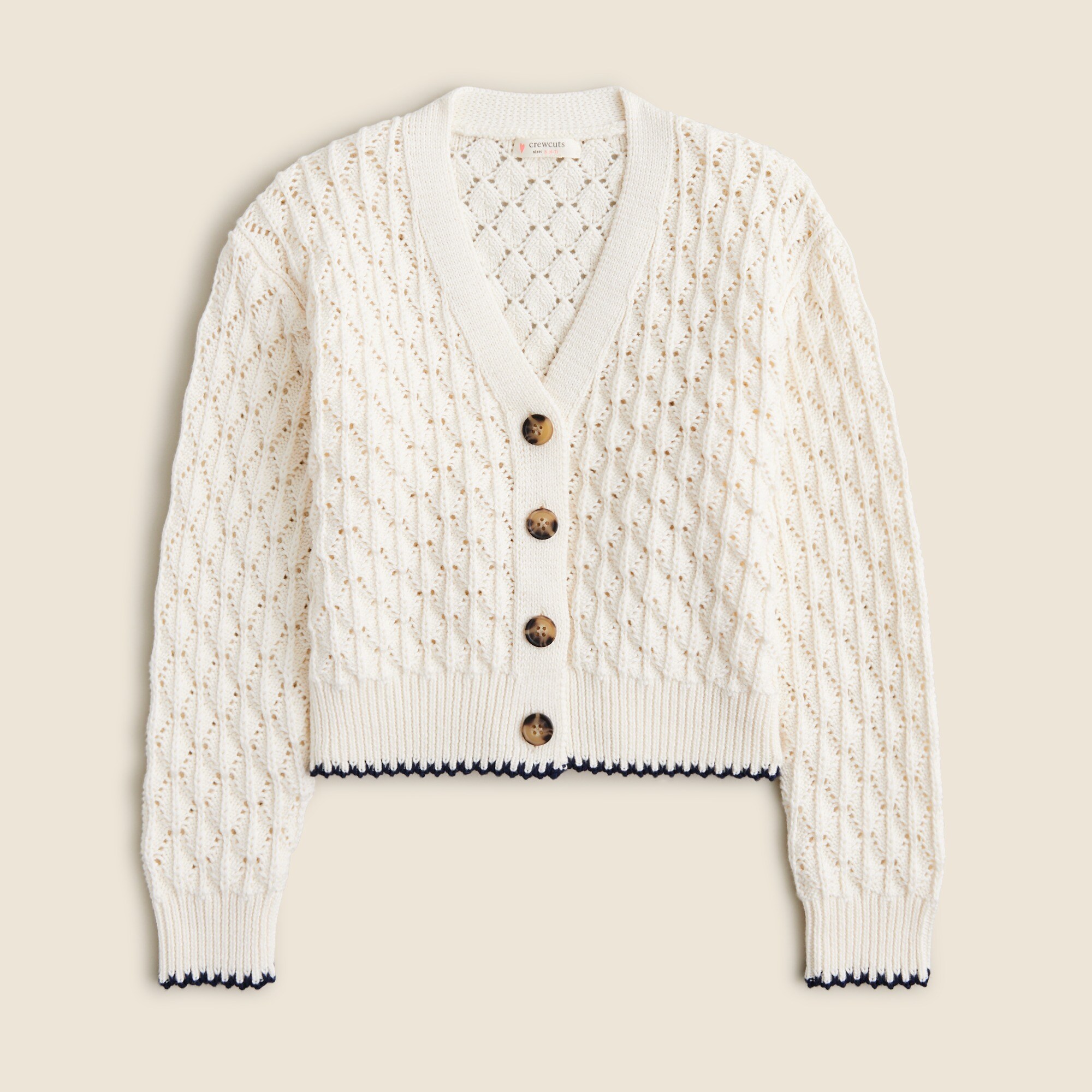 Pointelle stitch cardigan online