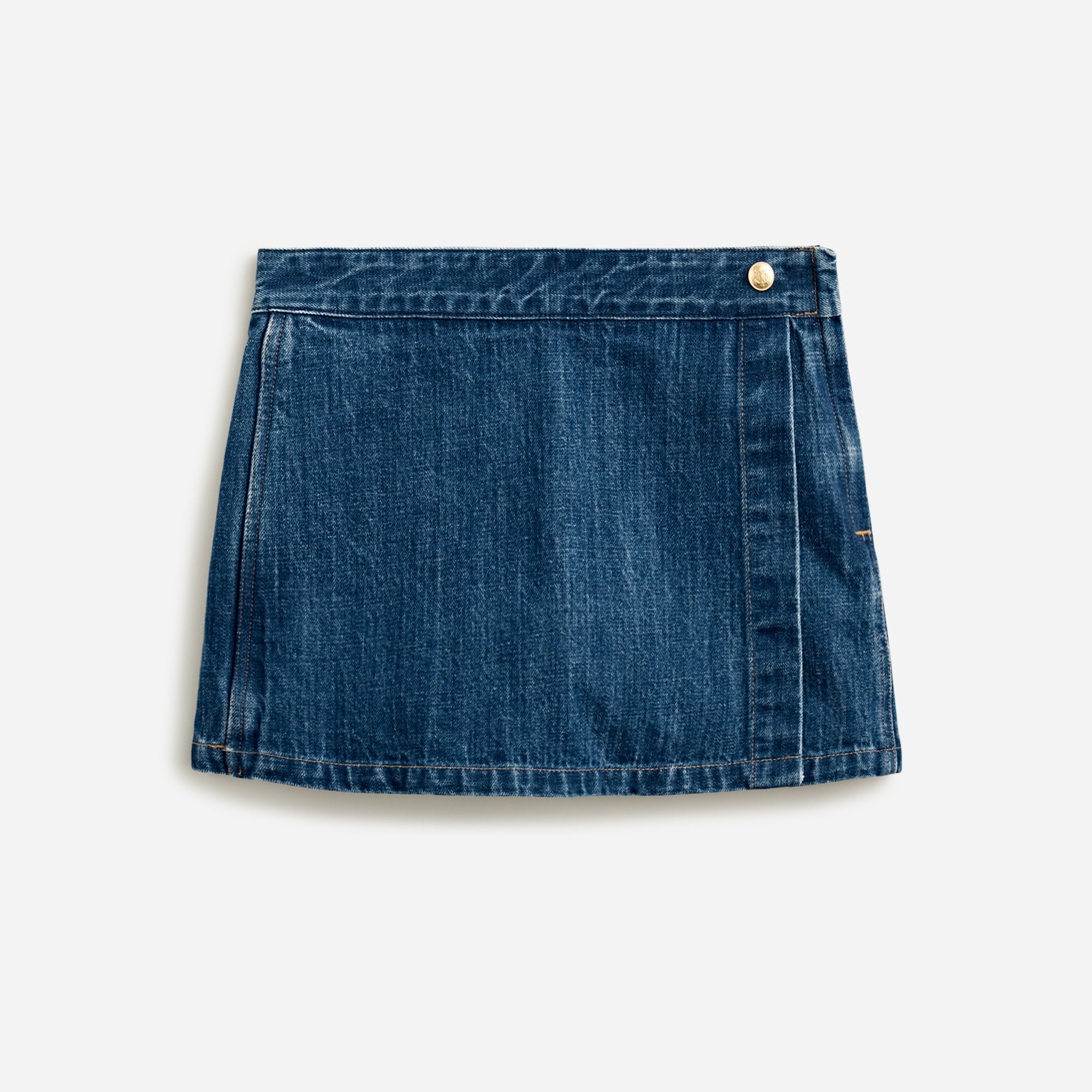 J crew denim pleated skirt 2025