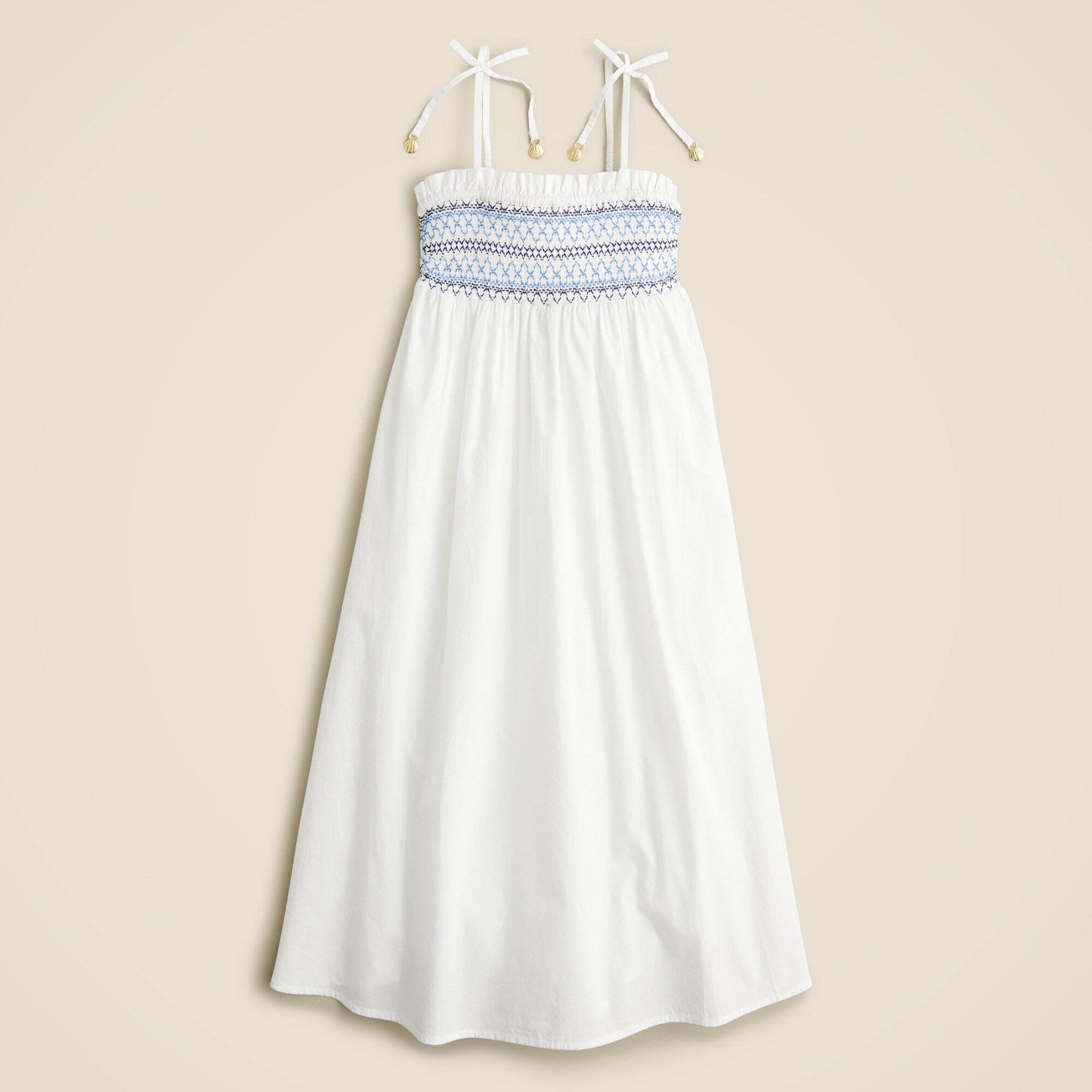 Girls' Paloma Smocked Maxi Dress In Cotton Poplin For Girls | J.Crew